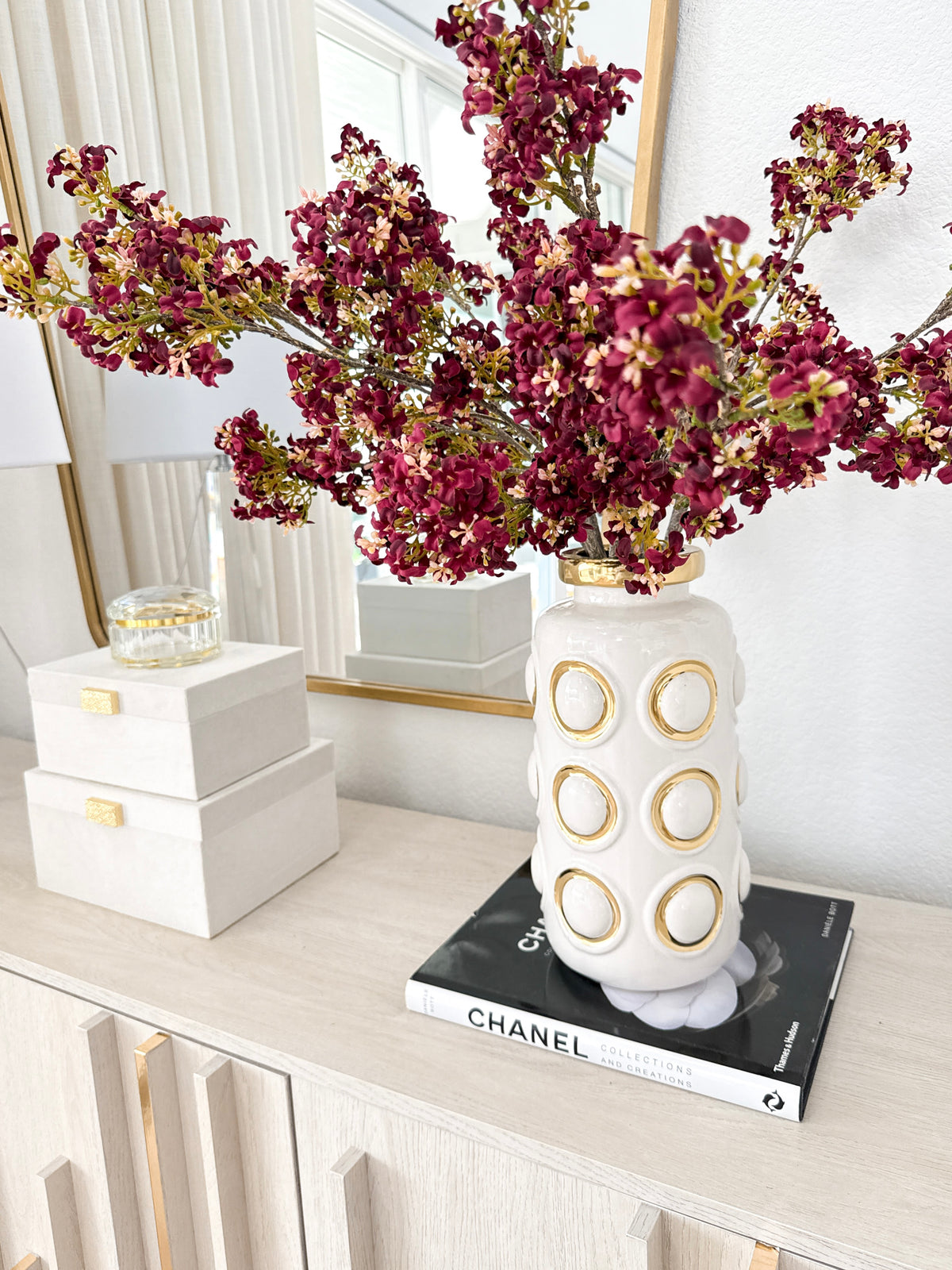 Vase Décoratif En Verre – Marque Déco – Neuf – Forme Épurée