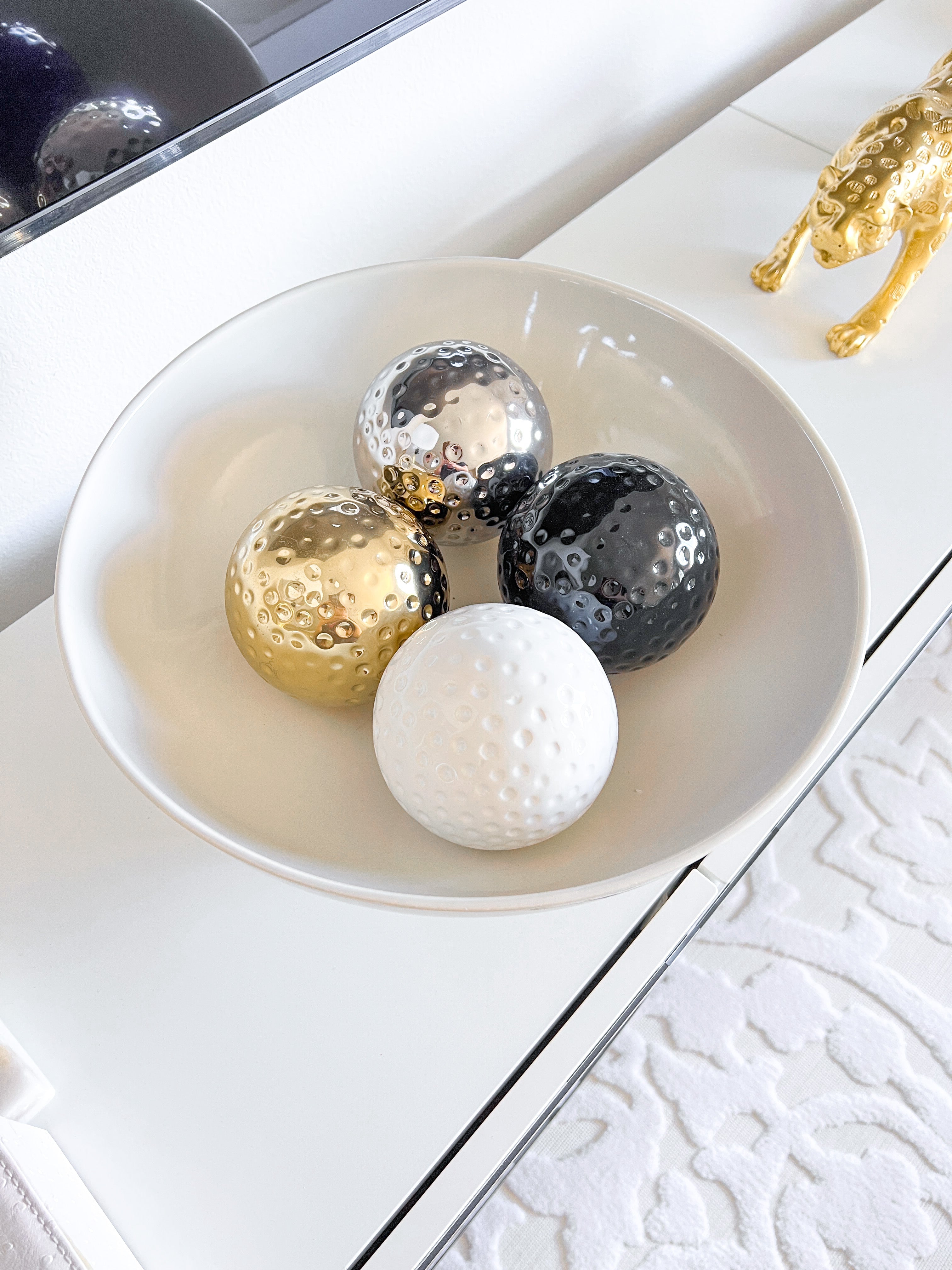 Assorted Ceramic Orb/Bowl Filler - HTS HOME DECOR