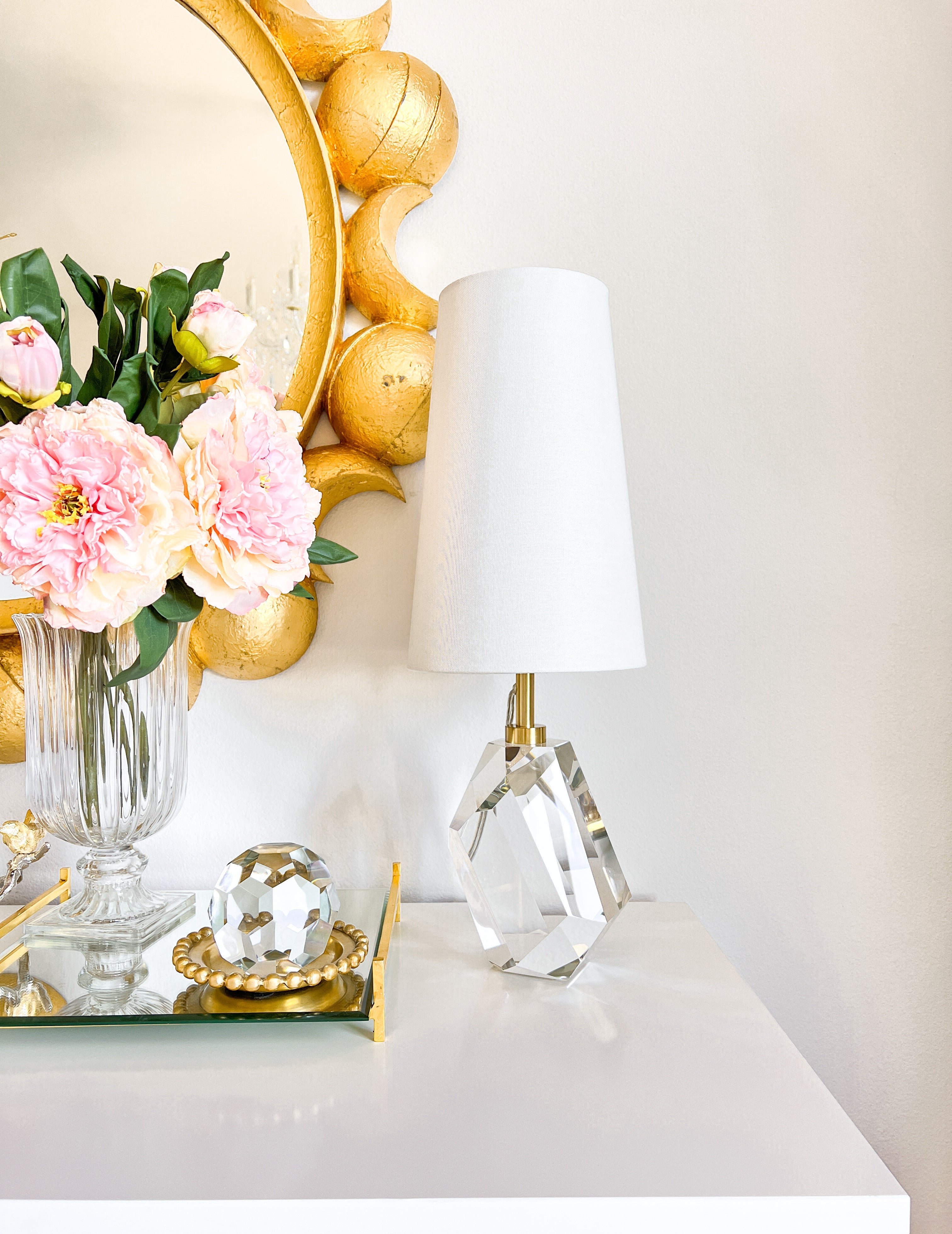 Crystal Base Table Lamp - HTS HOME DECOR