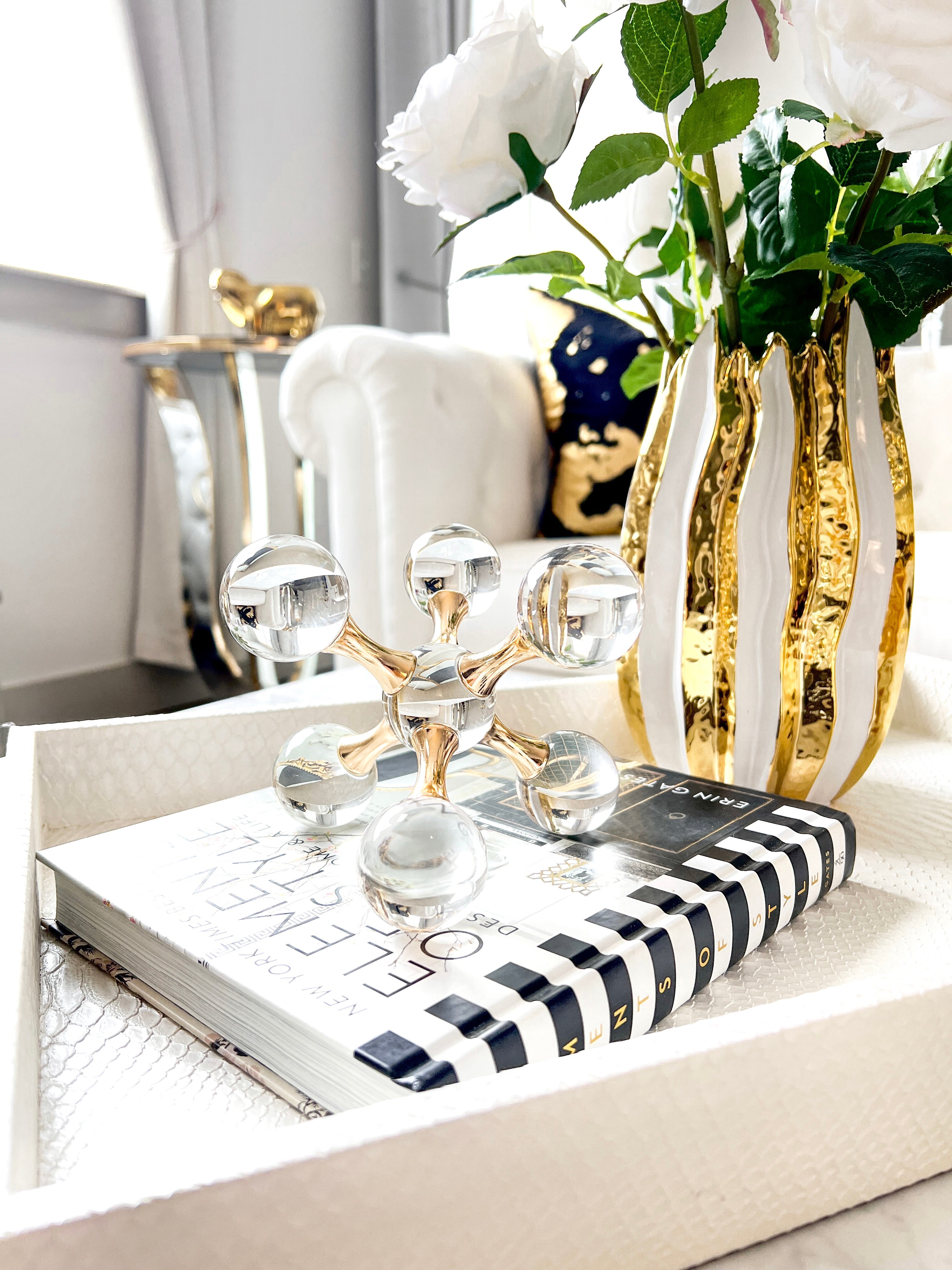 Crystal Molecular Orb Decor - HTS HOME DECOR