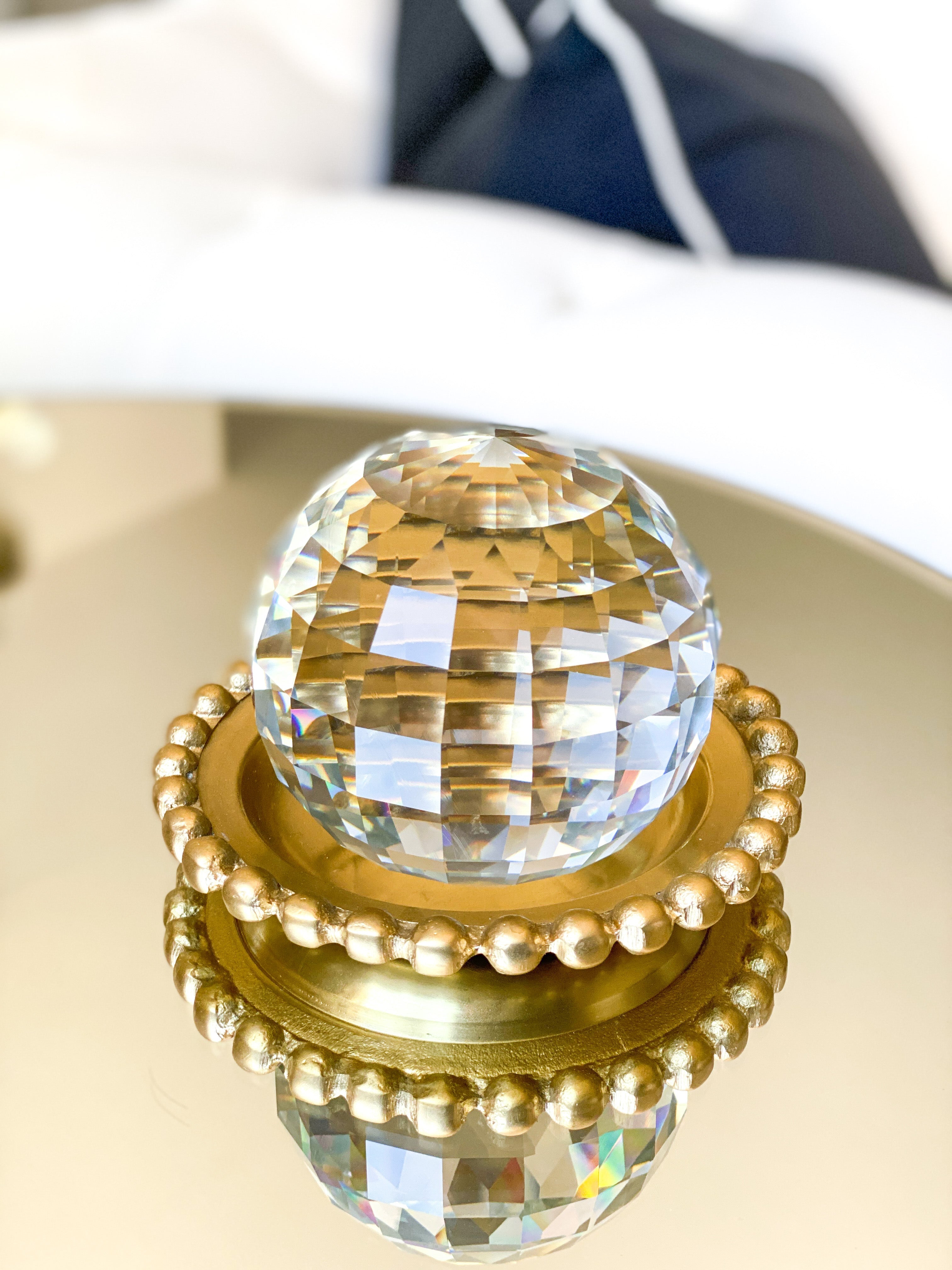 Crystal Orb Decorative Object - HTS HOME DECOR