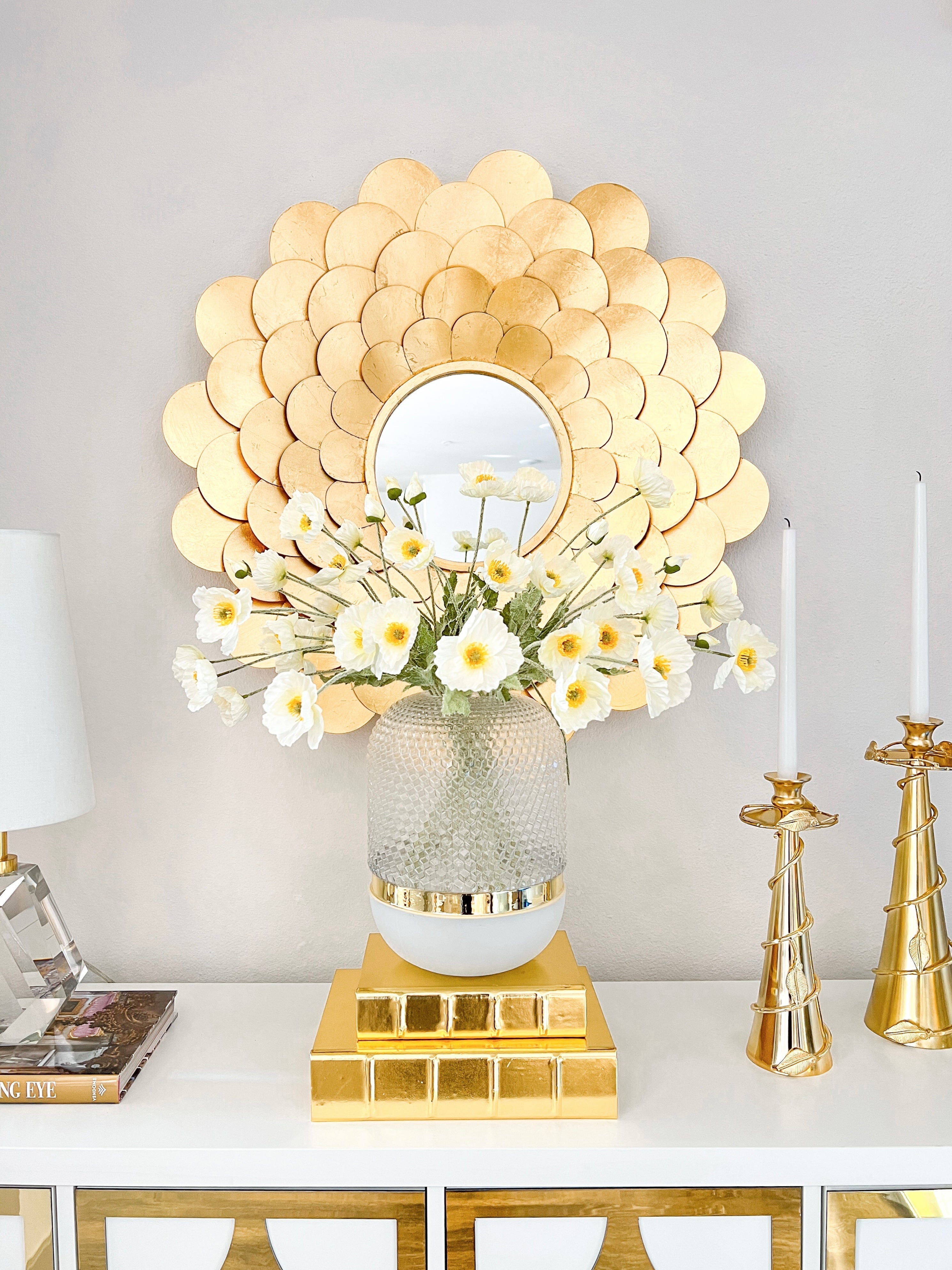 Faux Silk White Poppy Flower - HTS HOME DECOR