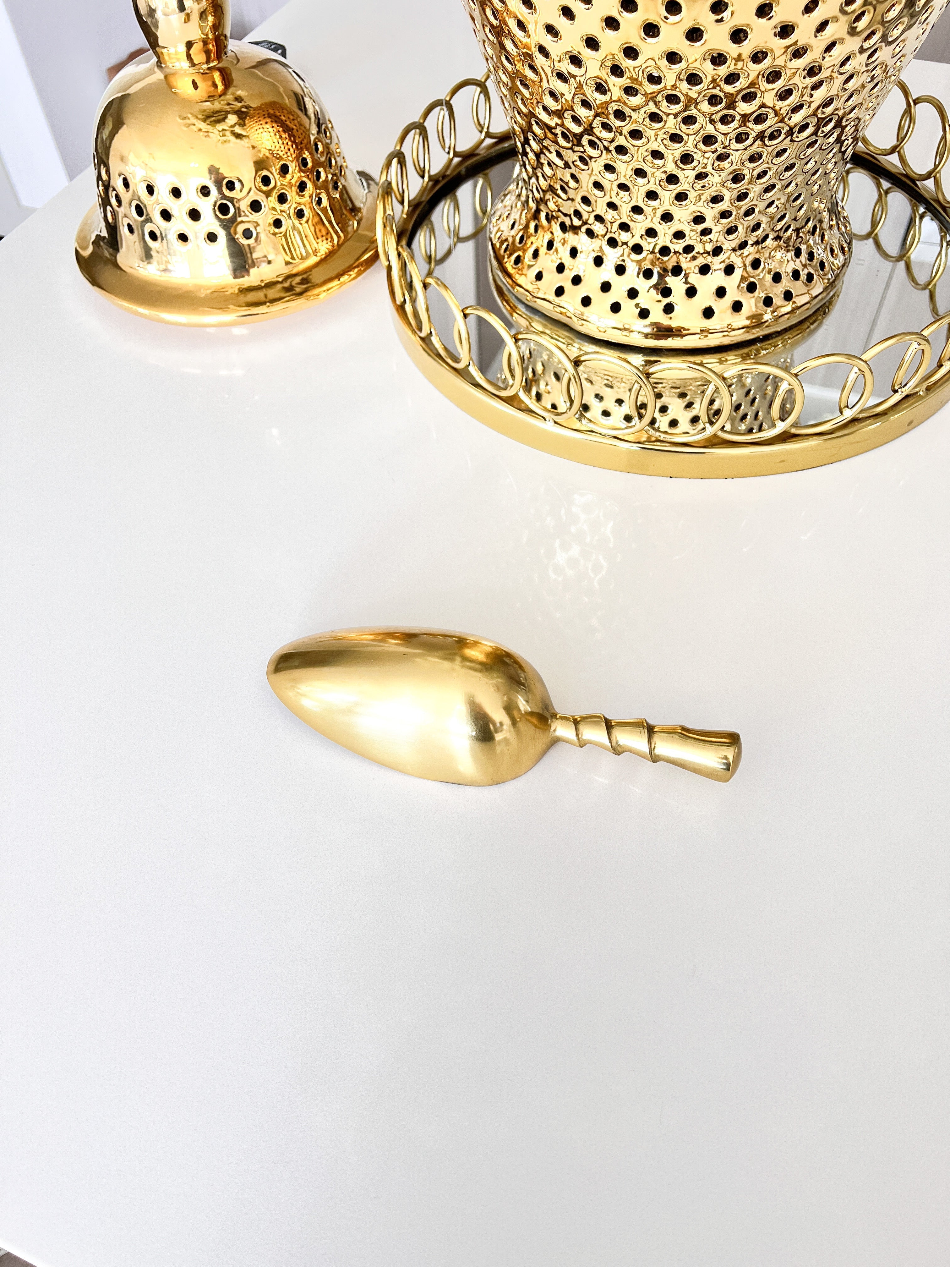 Gold Beaded Scoop - HTS HOME DECOR