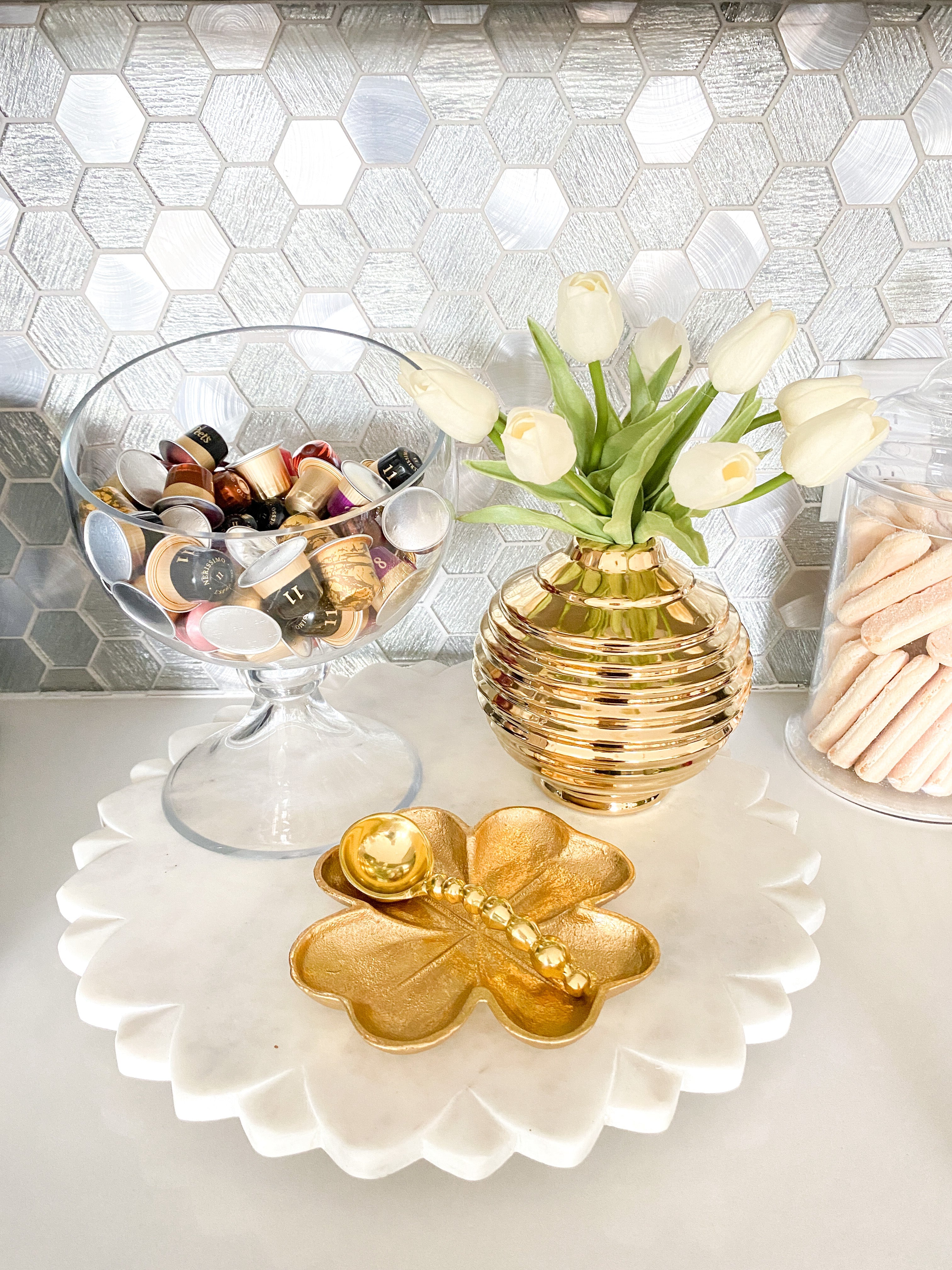 Gold Beaded Spoon - HTS HOME DECOR