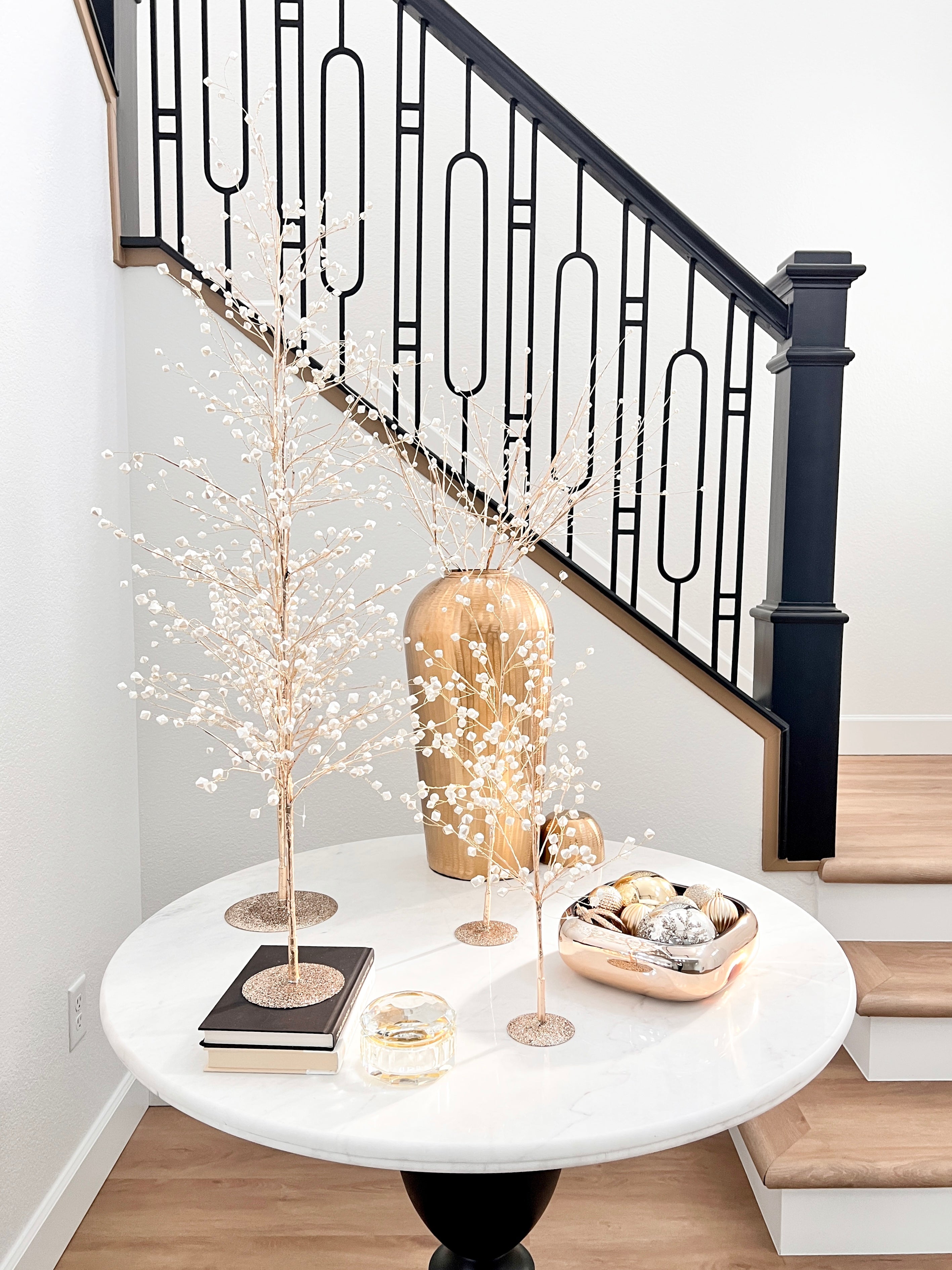 Gold Glittered Pearl Tree (4 Sizes) - HTS HOME DECOR