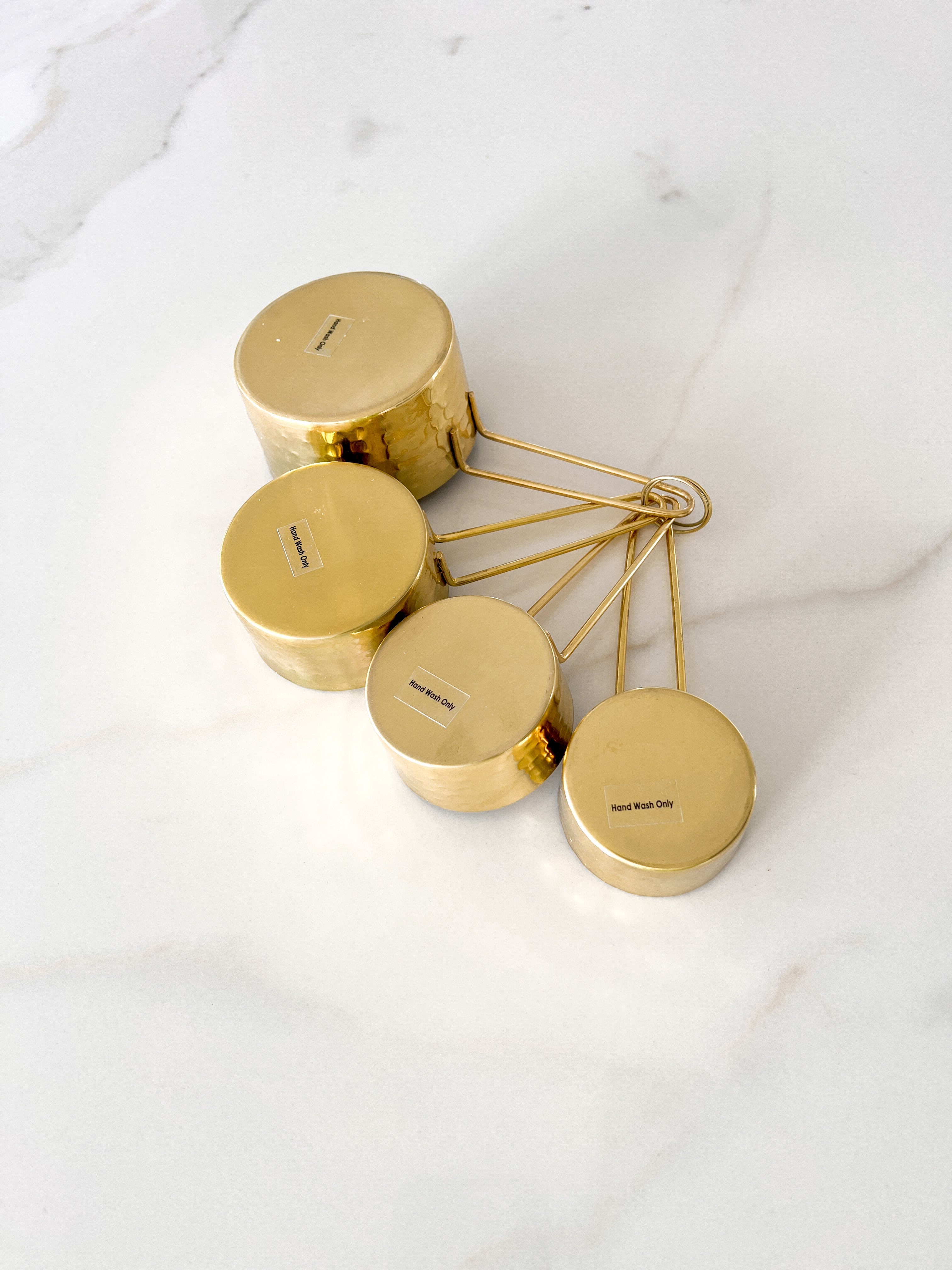 Gold Hammered Measuring Cups Set - HTS HOME DECOR