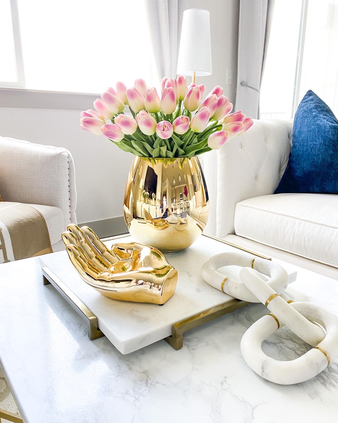 Gold Hand Keys Holder - HTS HOME DECOR