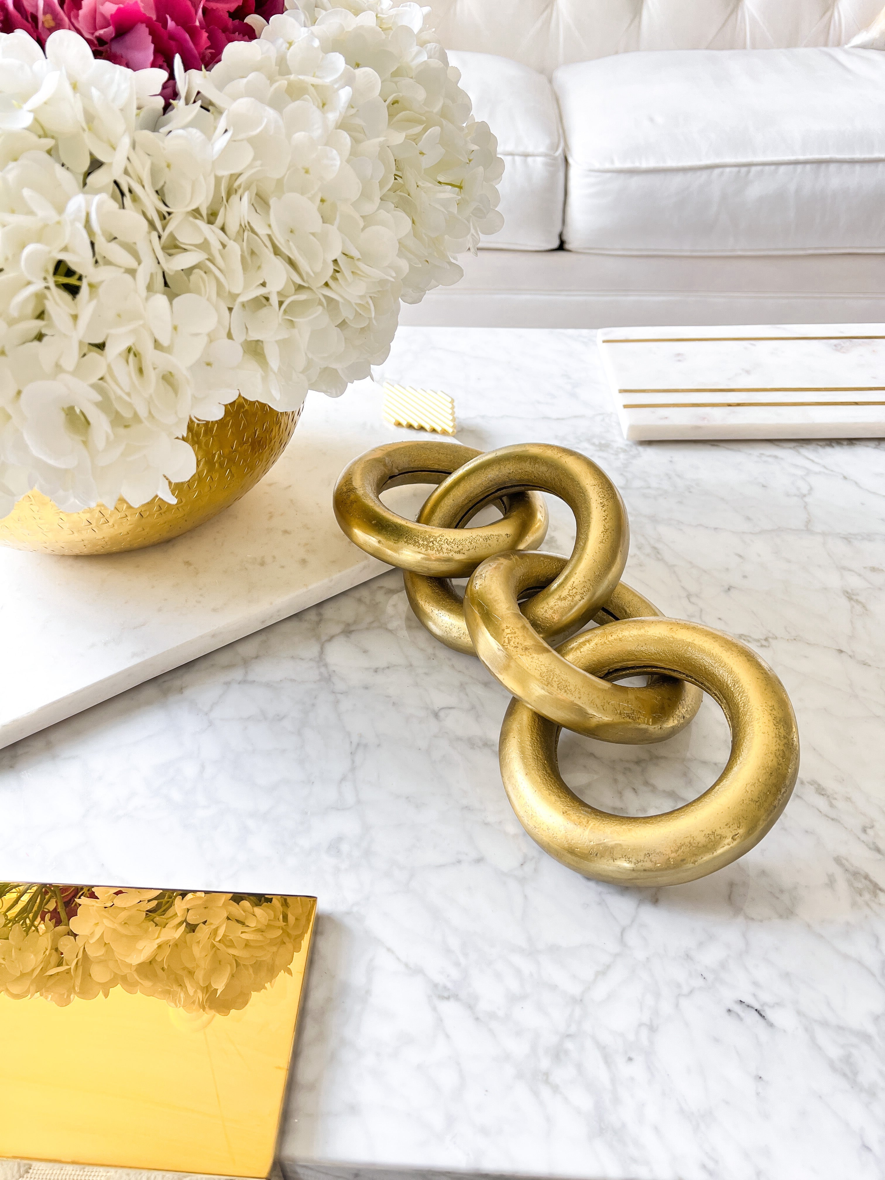 Gold Metal Decorative Chain - HTS HOME DECOR