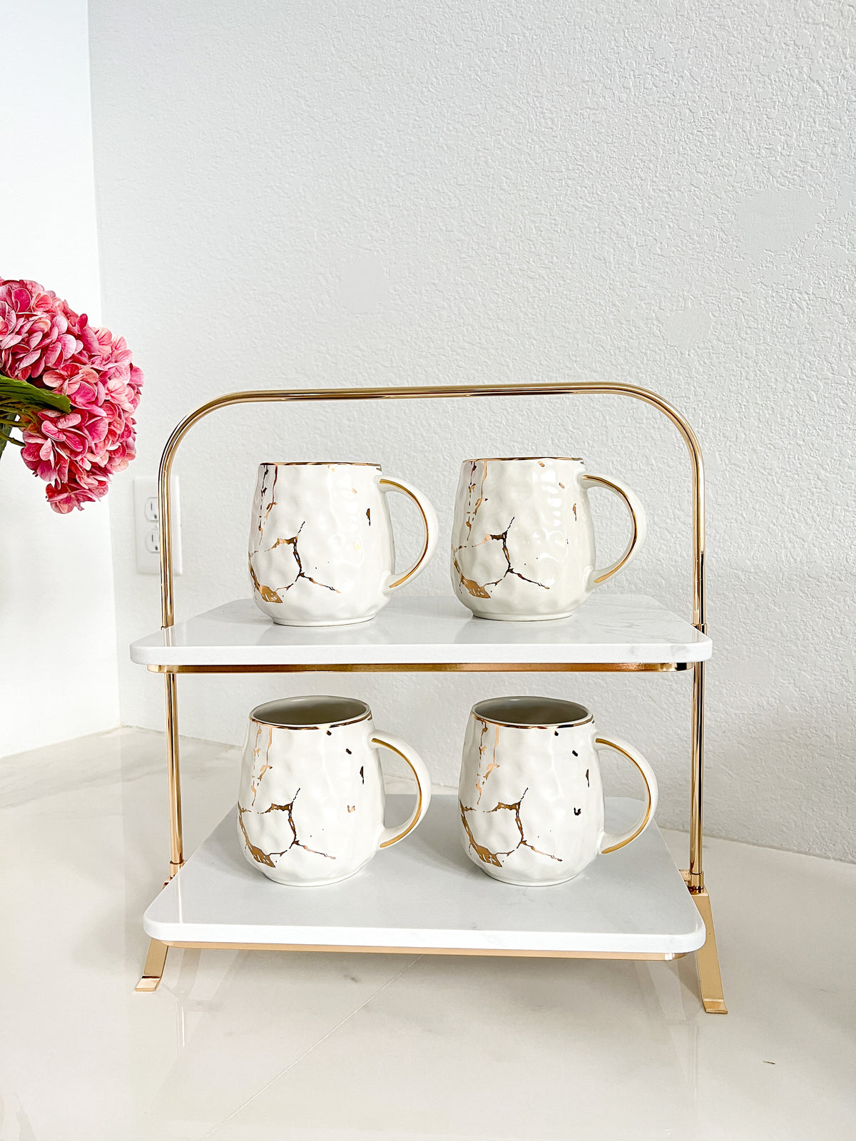 Crème Gold Coffee Mugs (Set of 2, 300 ML) – Vigneto