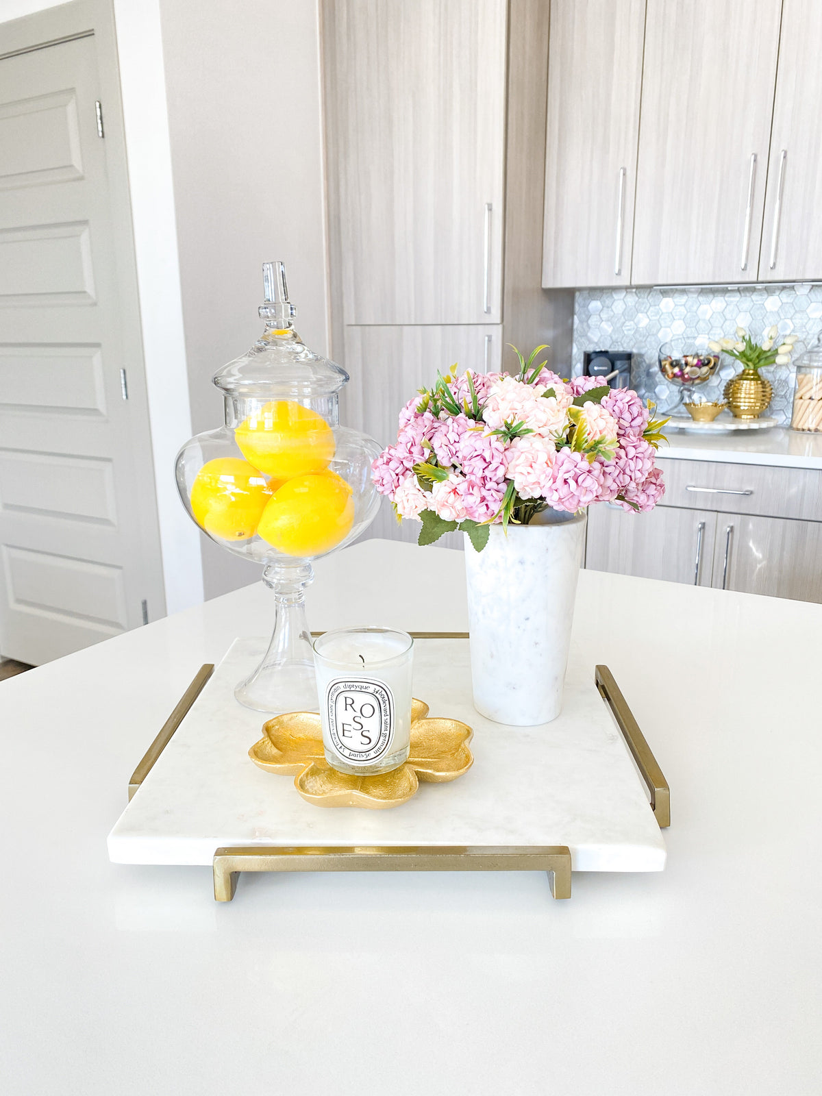 Marble Kitchen Utensil Holder/ Marble Vase HTS HOME DECOR