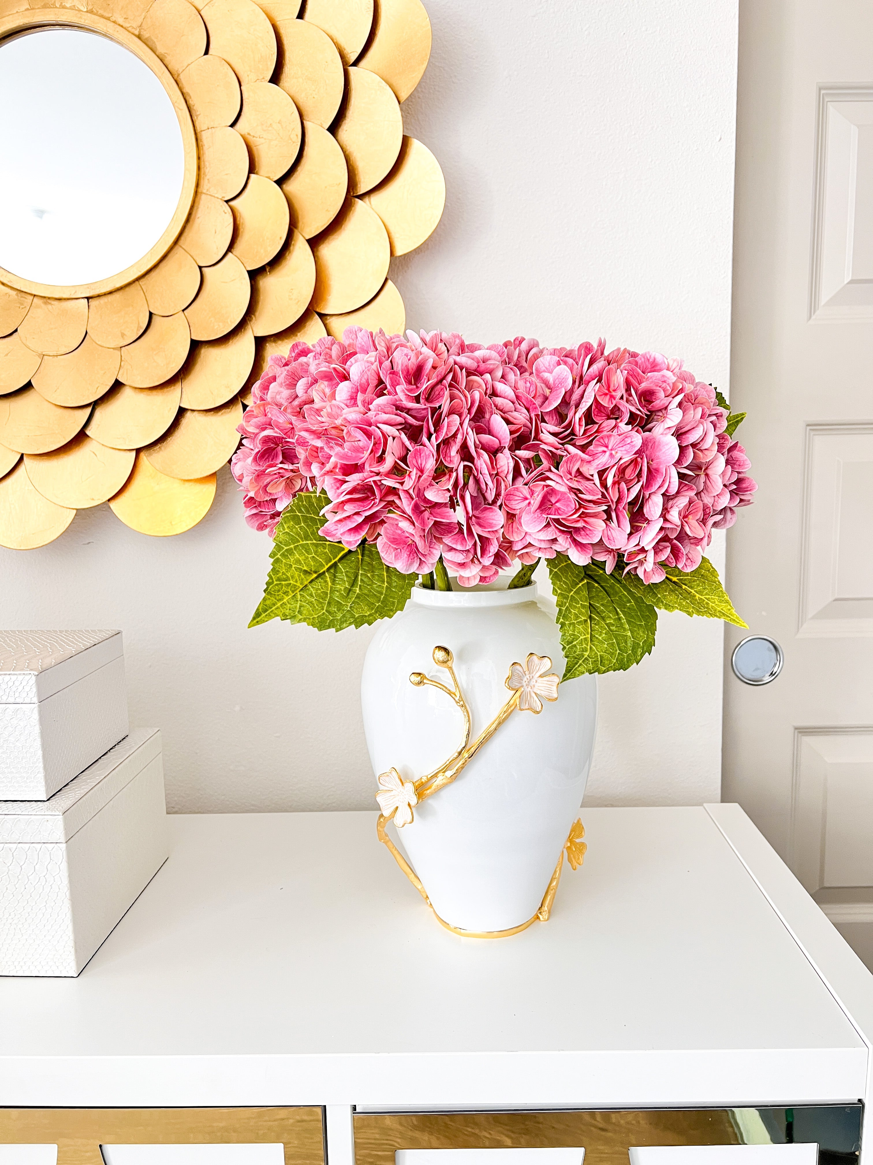 Pink Real Touch Hydrangea - HTS HOME DECOR