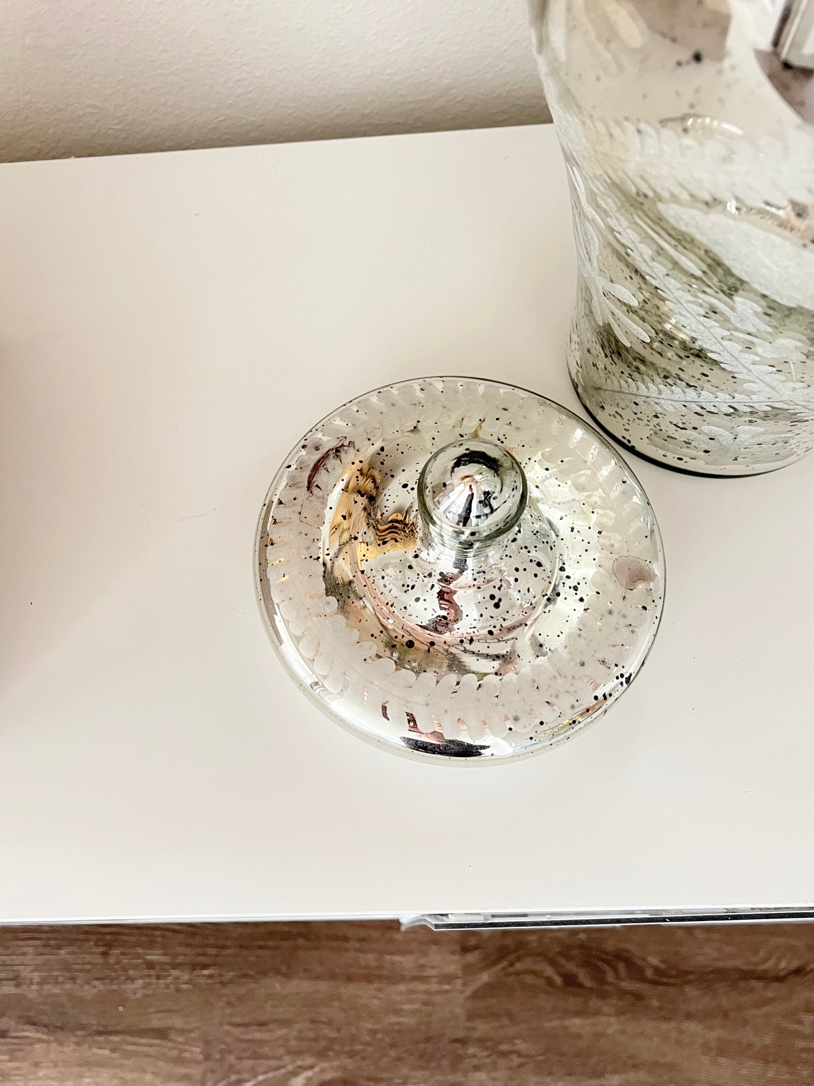 Silver Mirrored Ginger Jar - HTS HOME DECOR