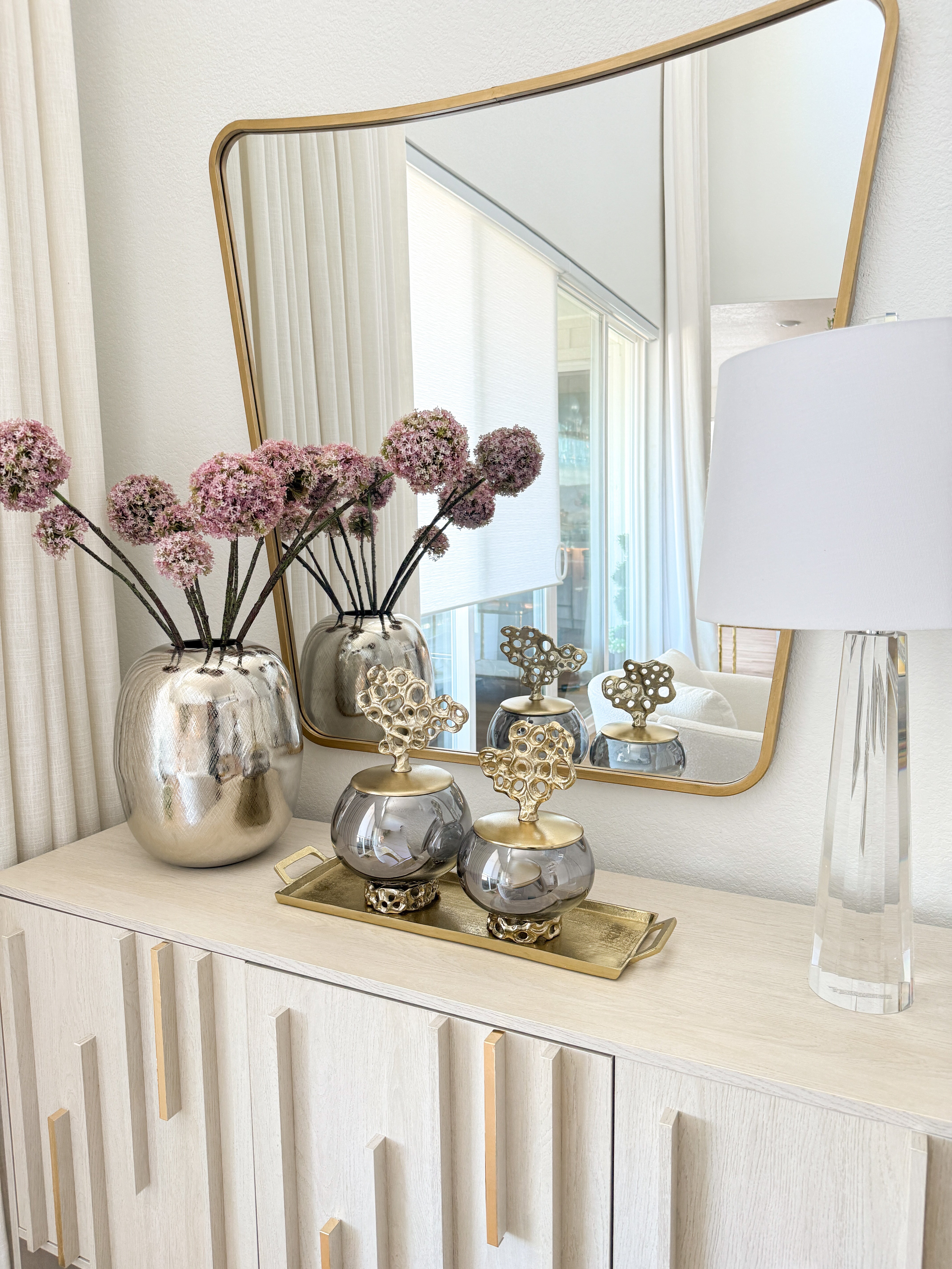 Gold Decorative Glass Jar