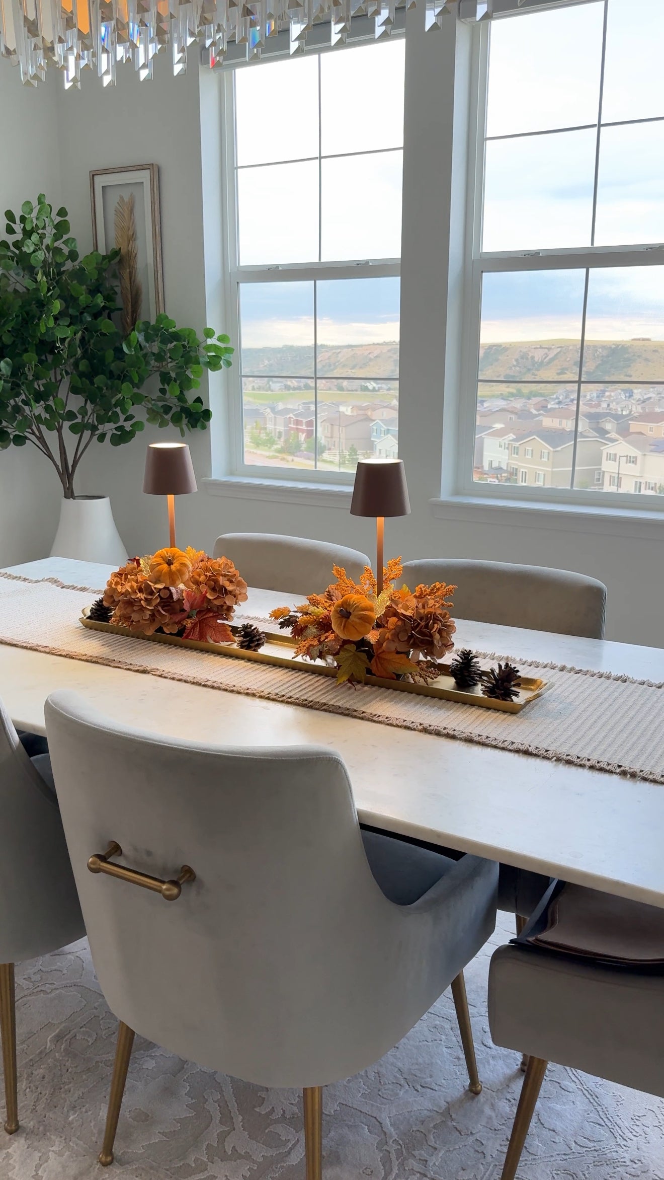 Gold Oblong Decorative Tray