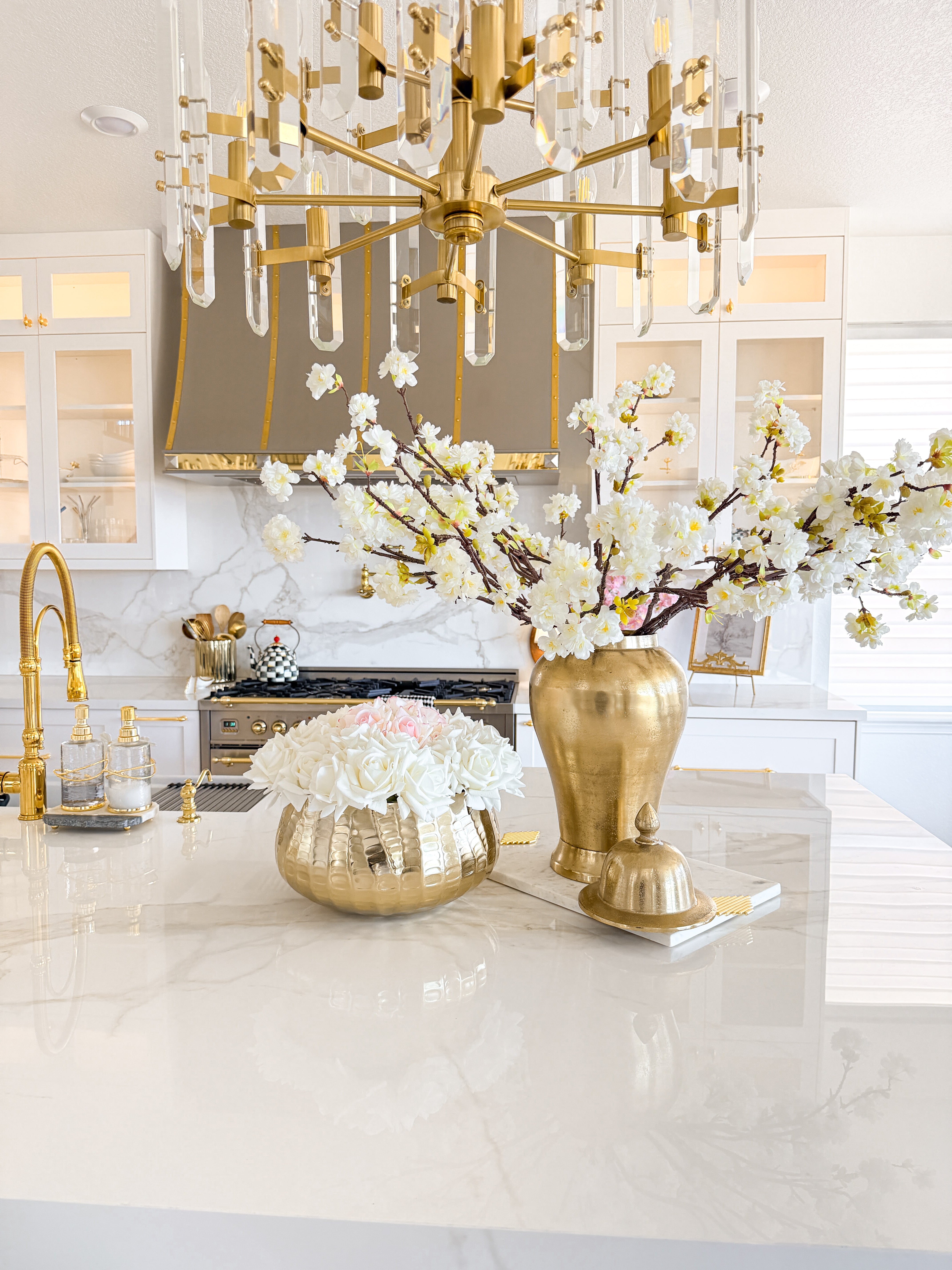 Gold Hammered Planter Bowl (Two Sizes) | HTS DECOR