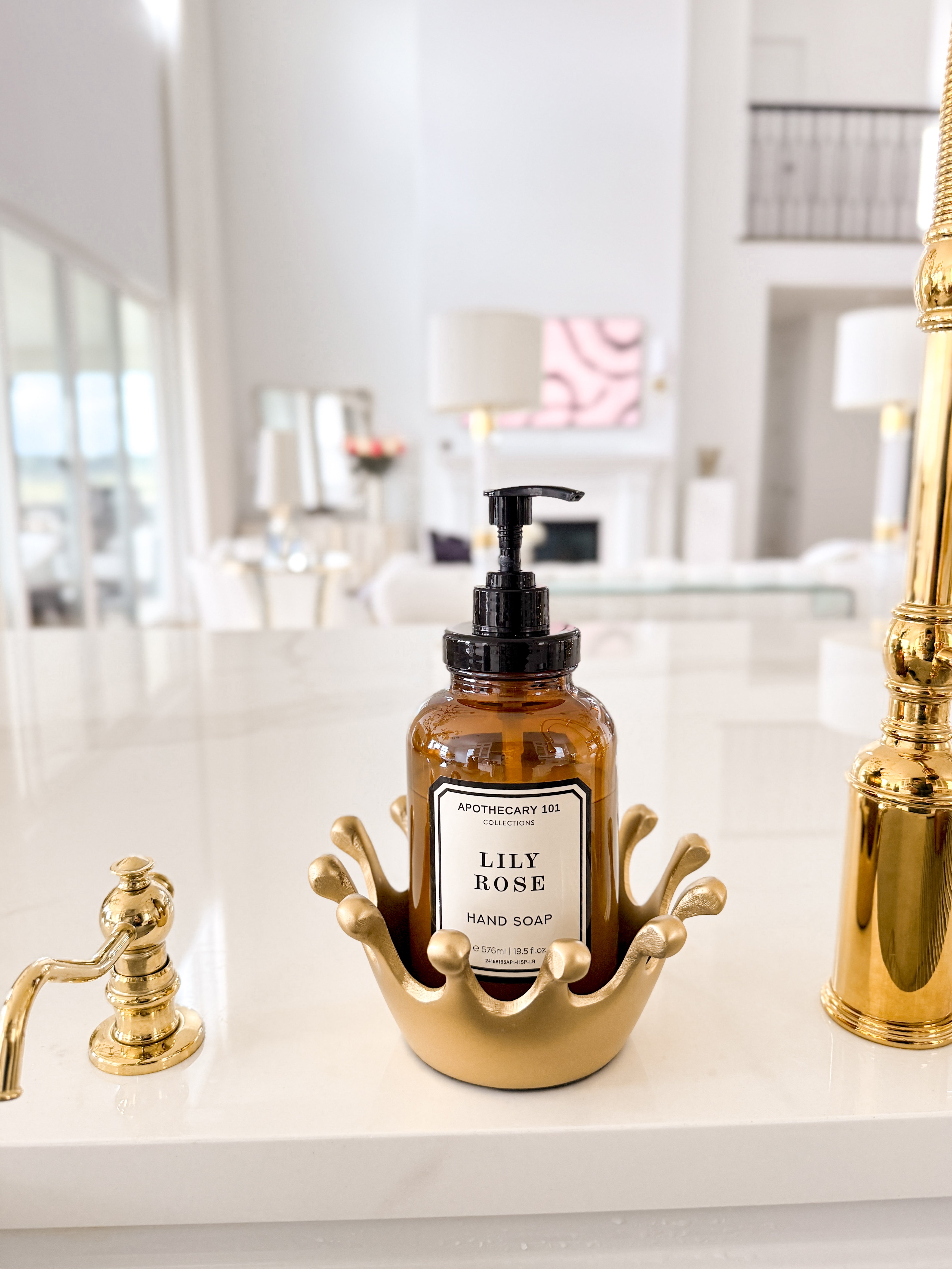 Gold Crown Candle Holder Bottle Holder