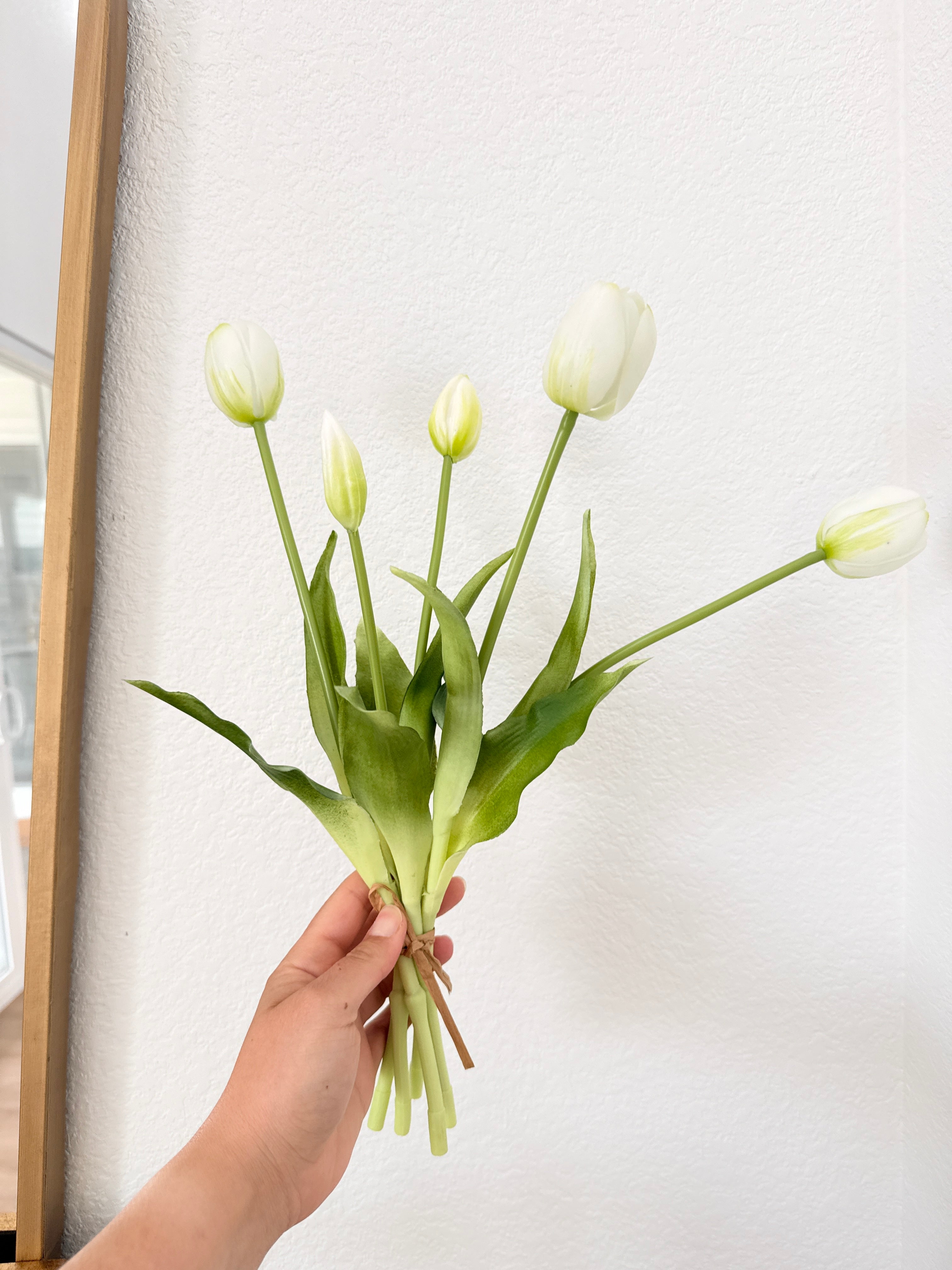 Artificial Real Touch Pink Tulip Stem