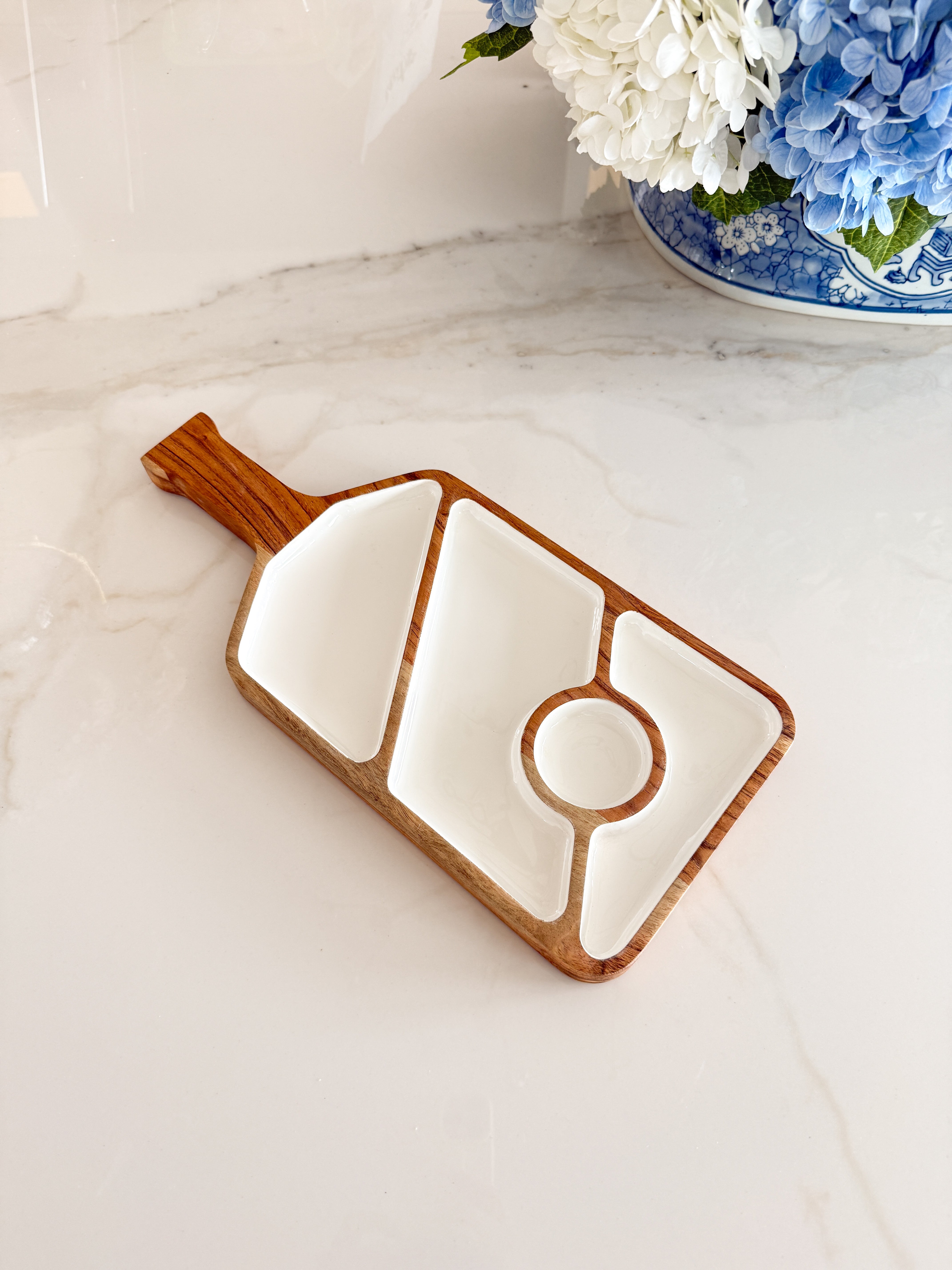 Wood PickleBall Snack Server Board