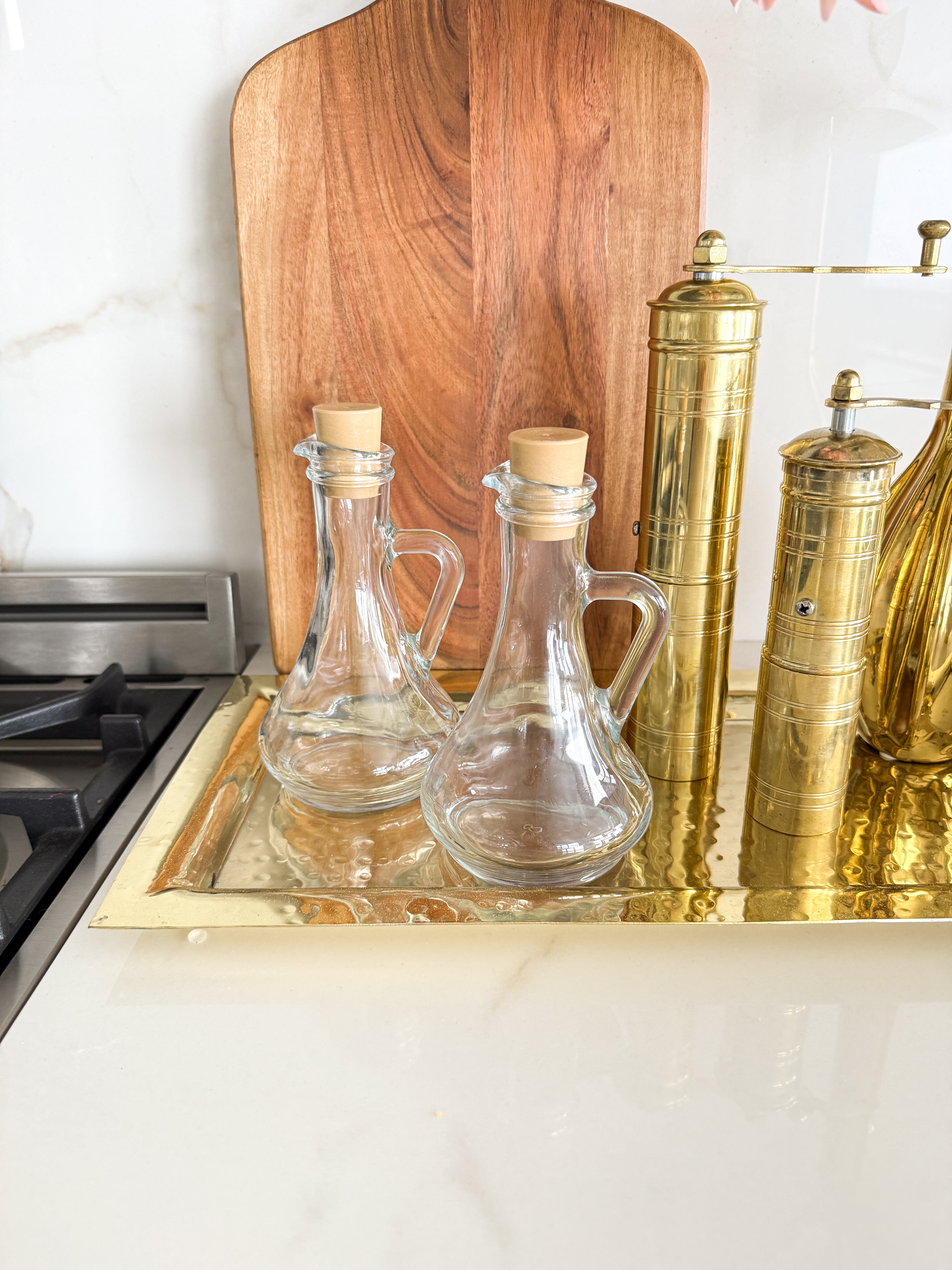 Glass Oil Dispenser Cruet (Set of 2)