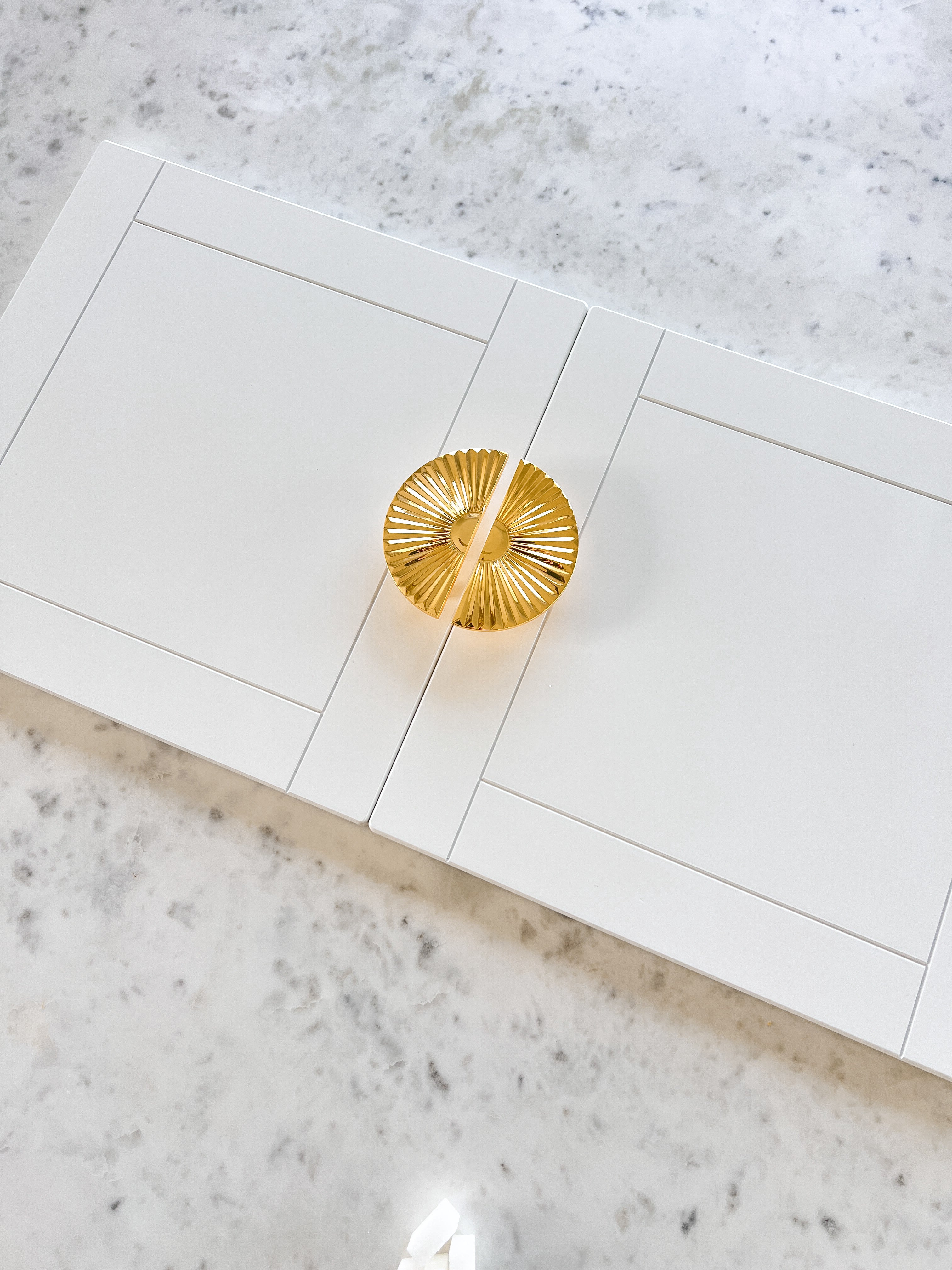 Gold Metallic Round Circle Cabinet Knobs