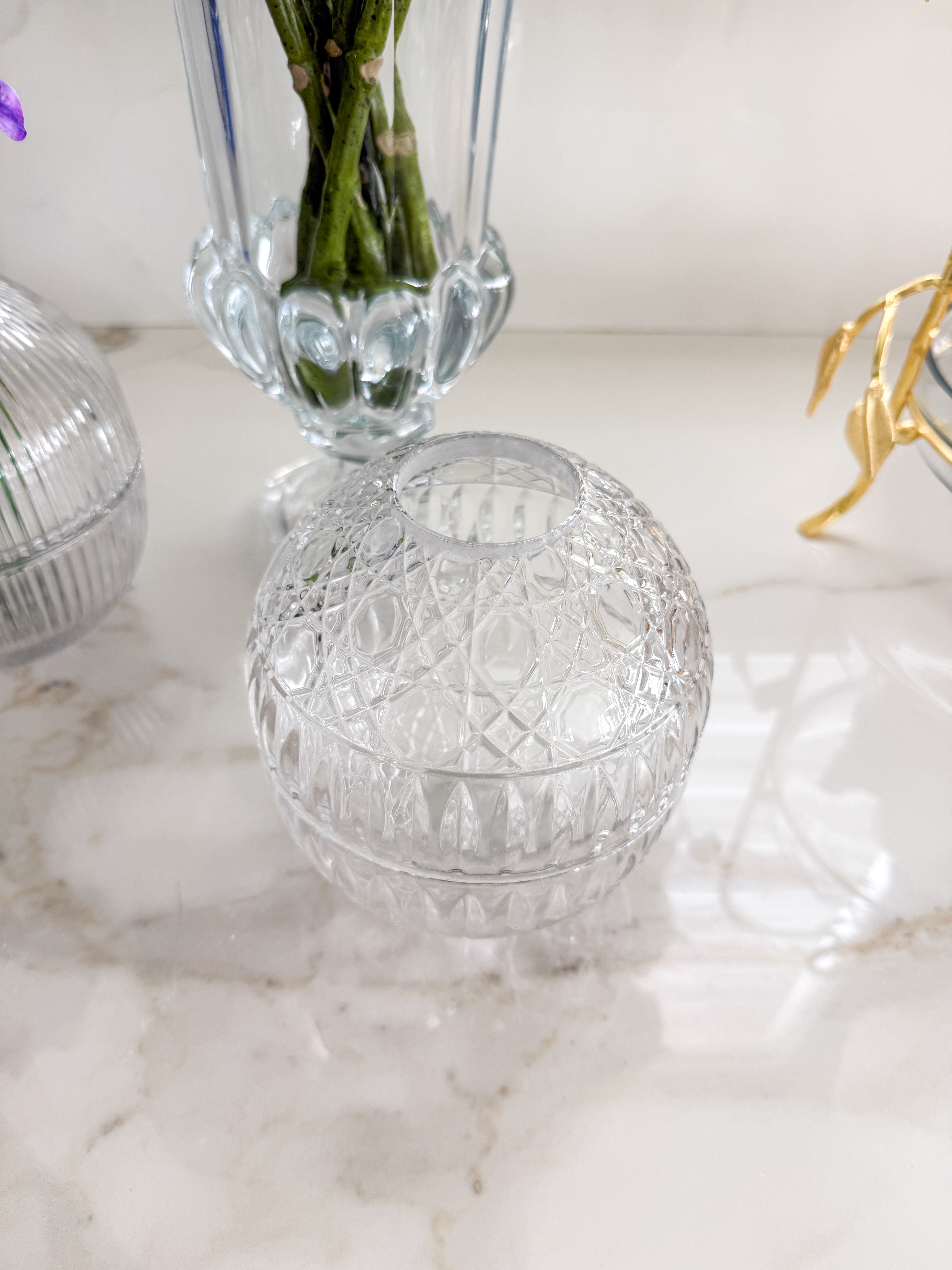 Glass Egg Shape Tissue Box Cover