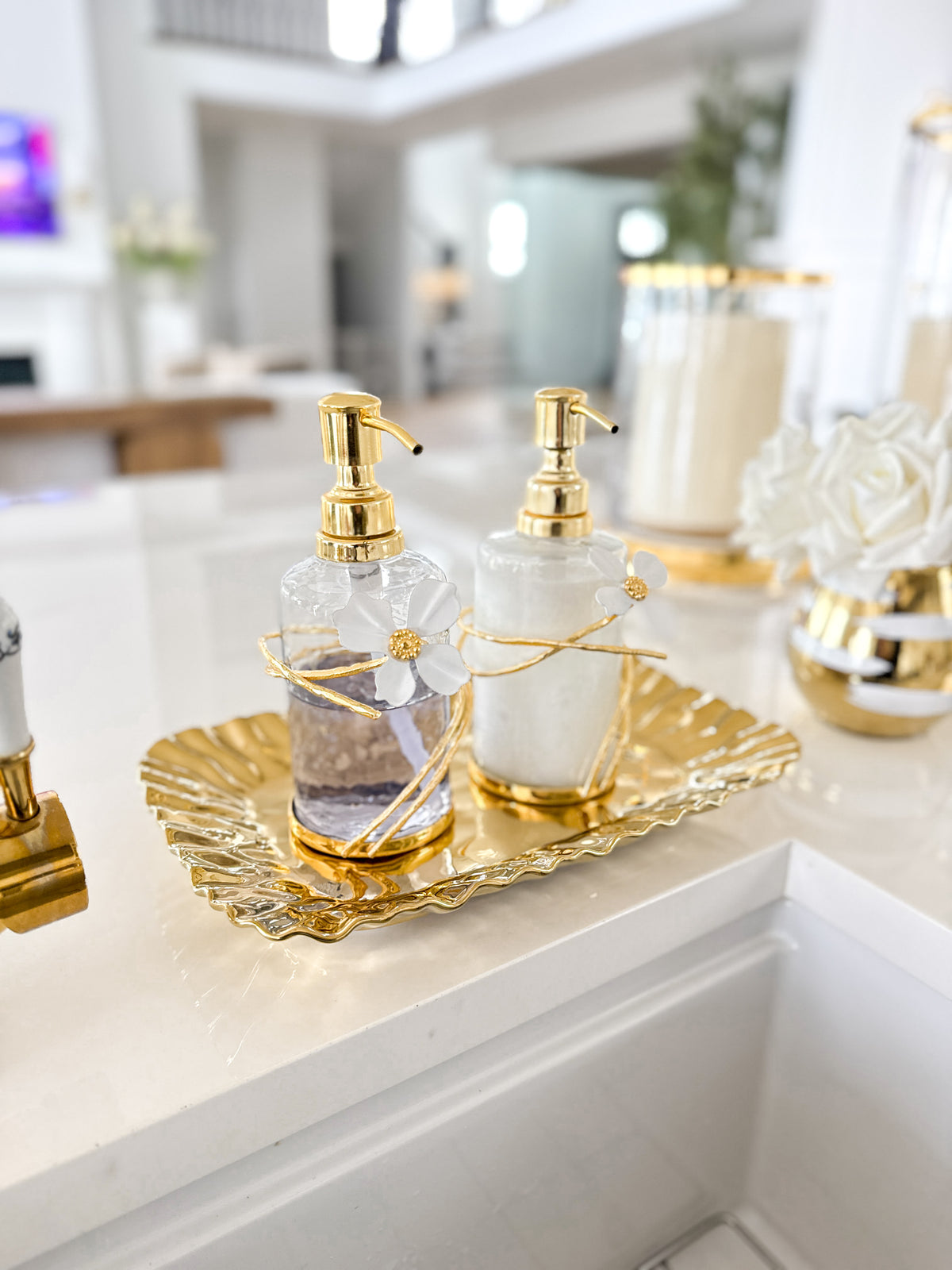 Gold Ruffled Edge Tray