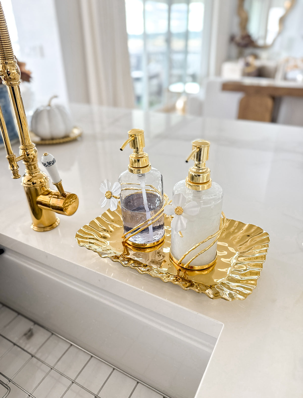 Gold Ruffled Edge Tray