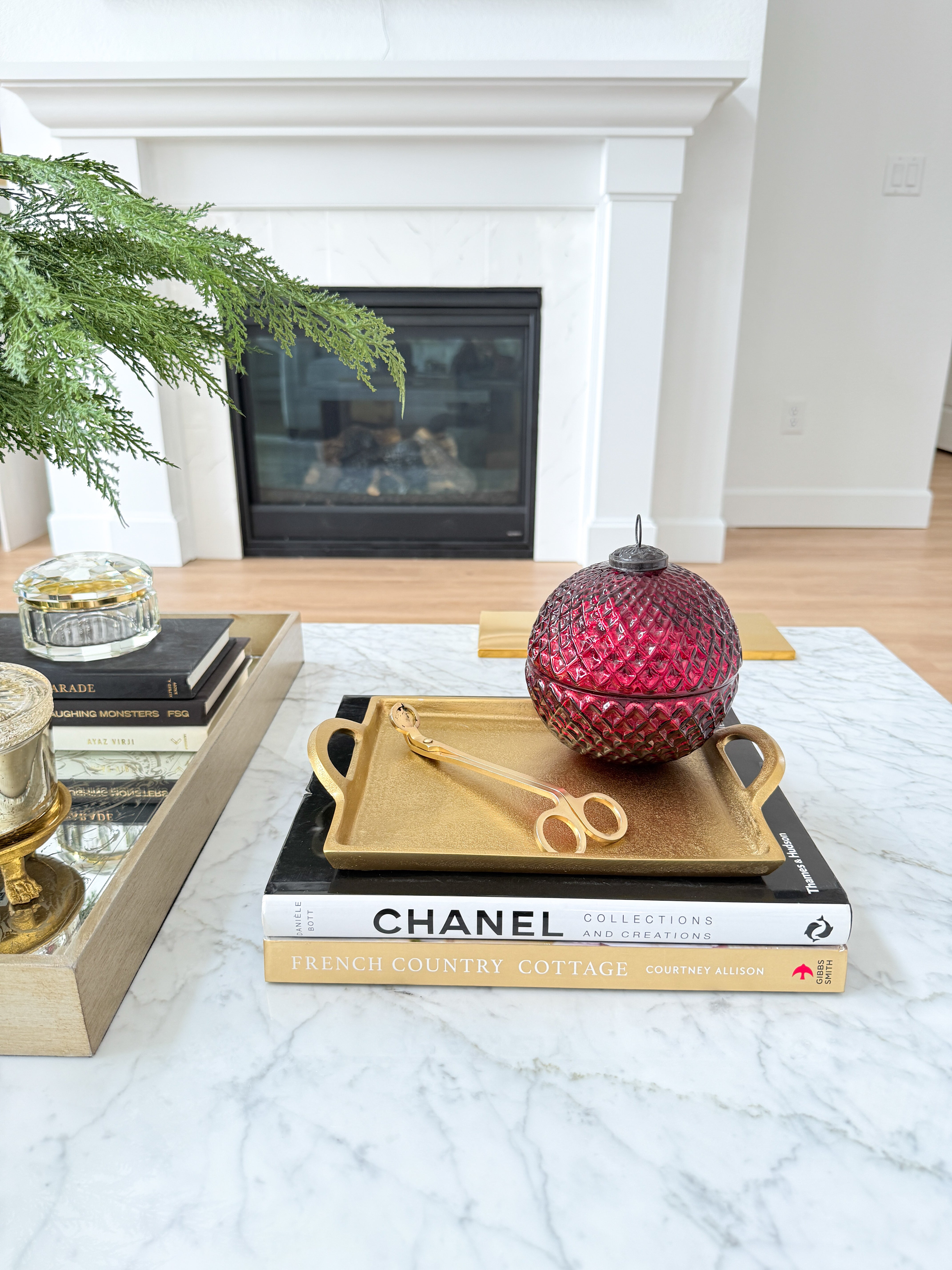 Gold Brass Decorative Tray