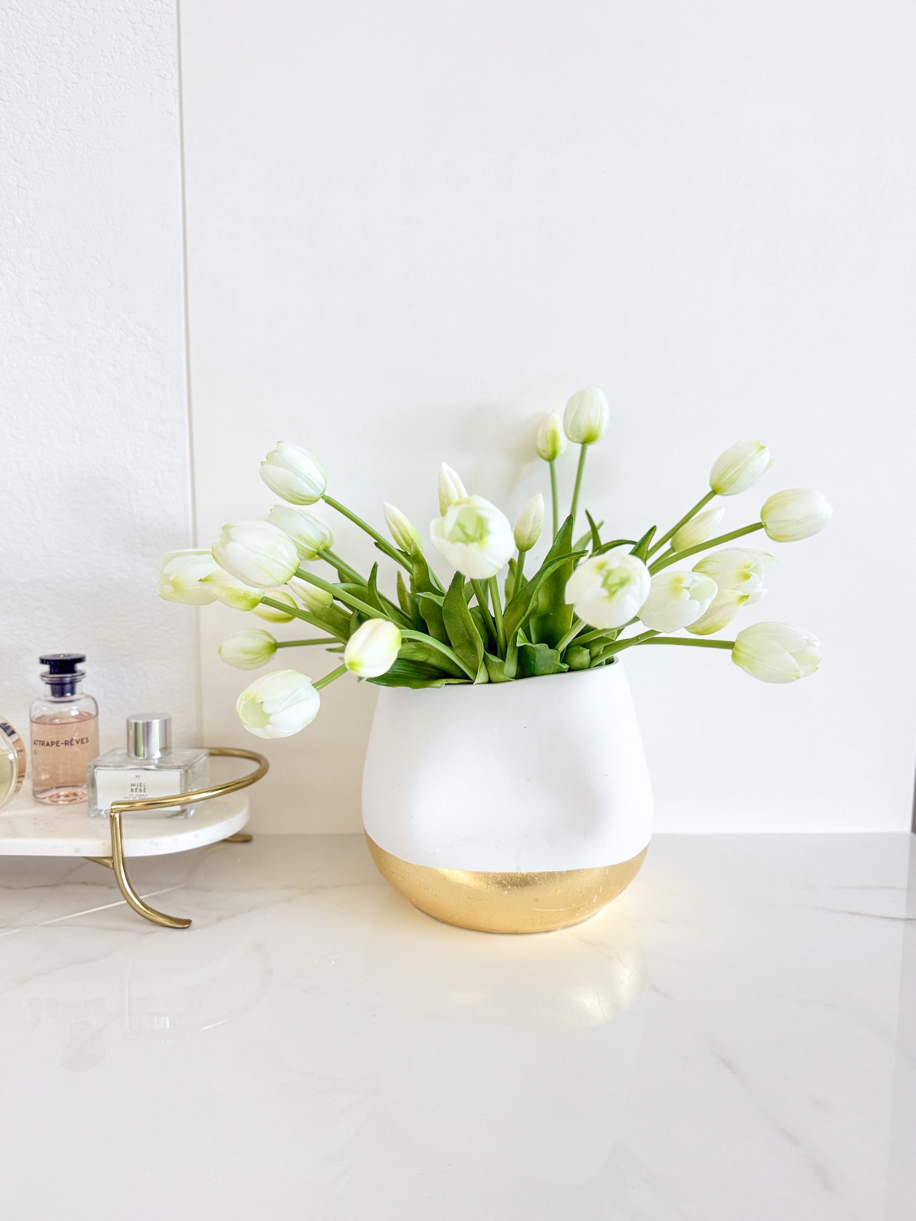 Artificial Real Touch Pink Tulip Stem