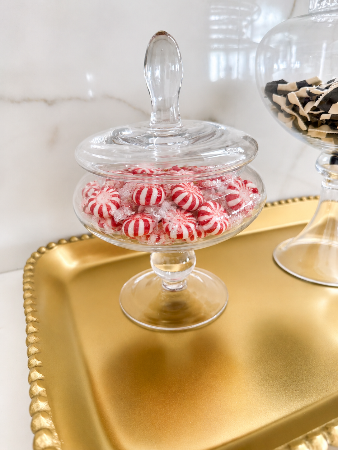 Glass Footed Apothecary Jar