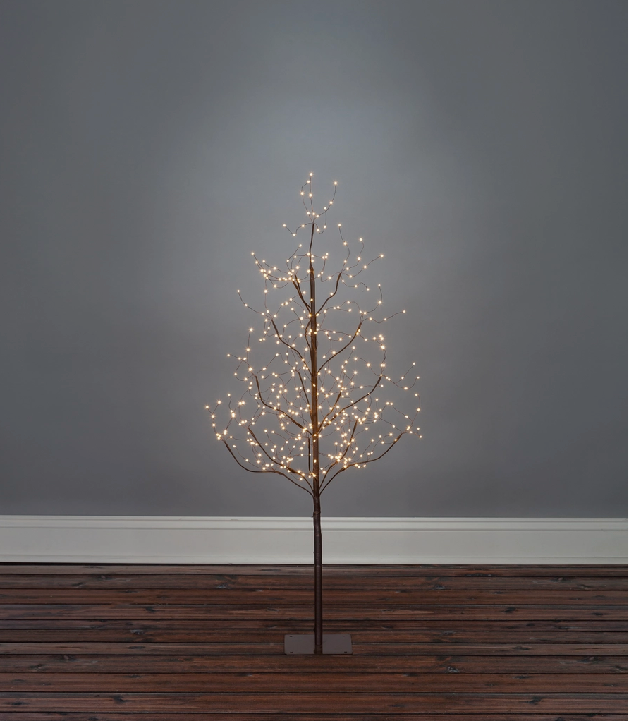 Brown Fairy Light Tree With LED Lights