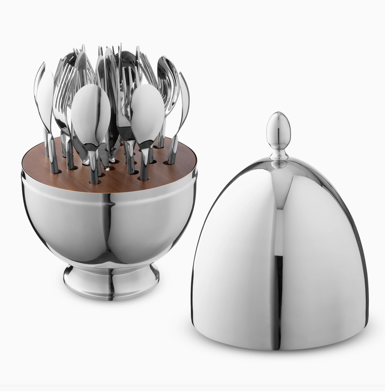 Stainless Steel Flatware Egg Holder 24 Piece