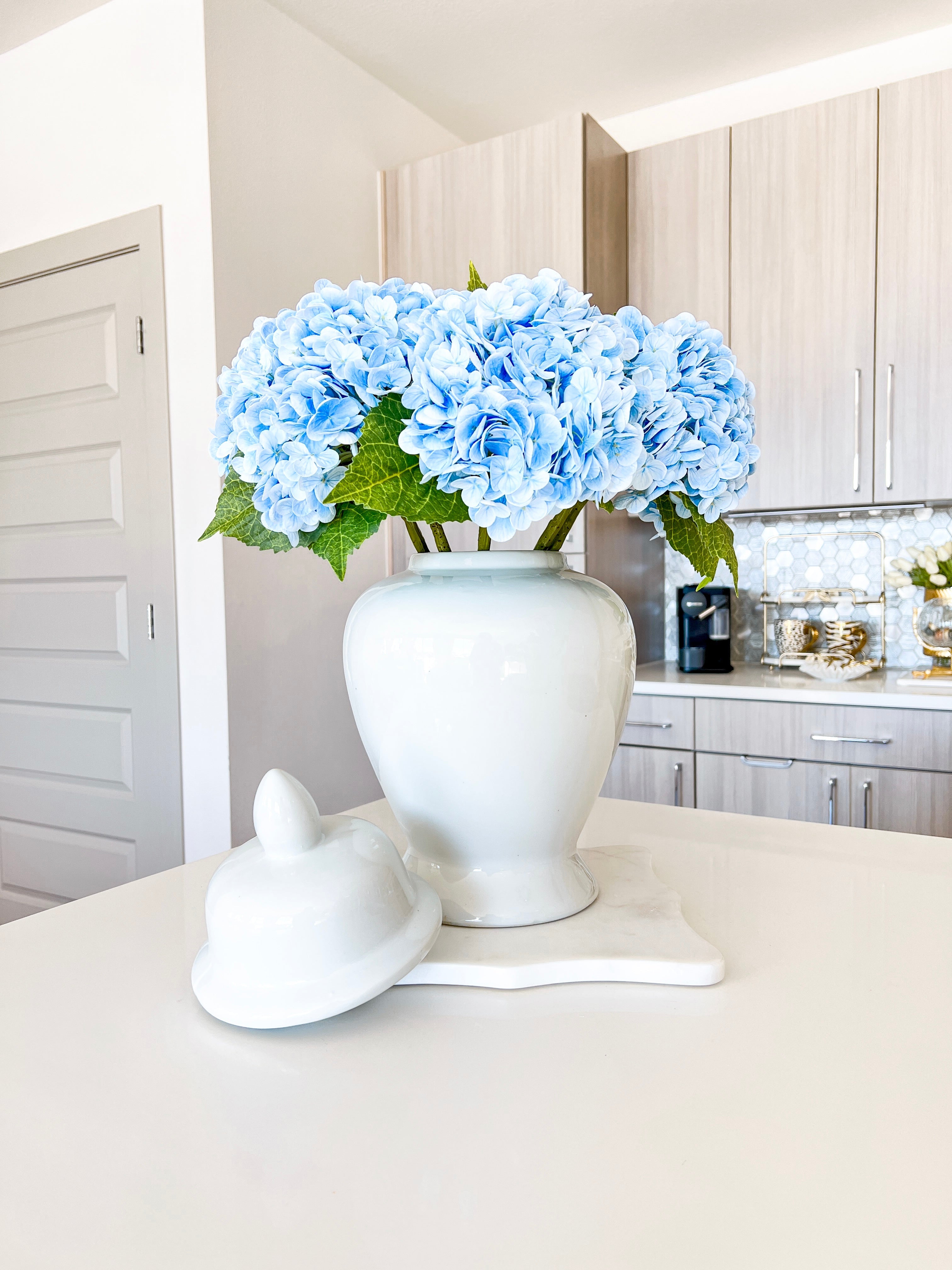 Blue Real Touch Hydrangea - HTS HOME DECOR
