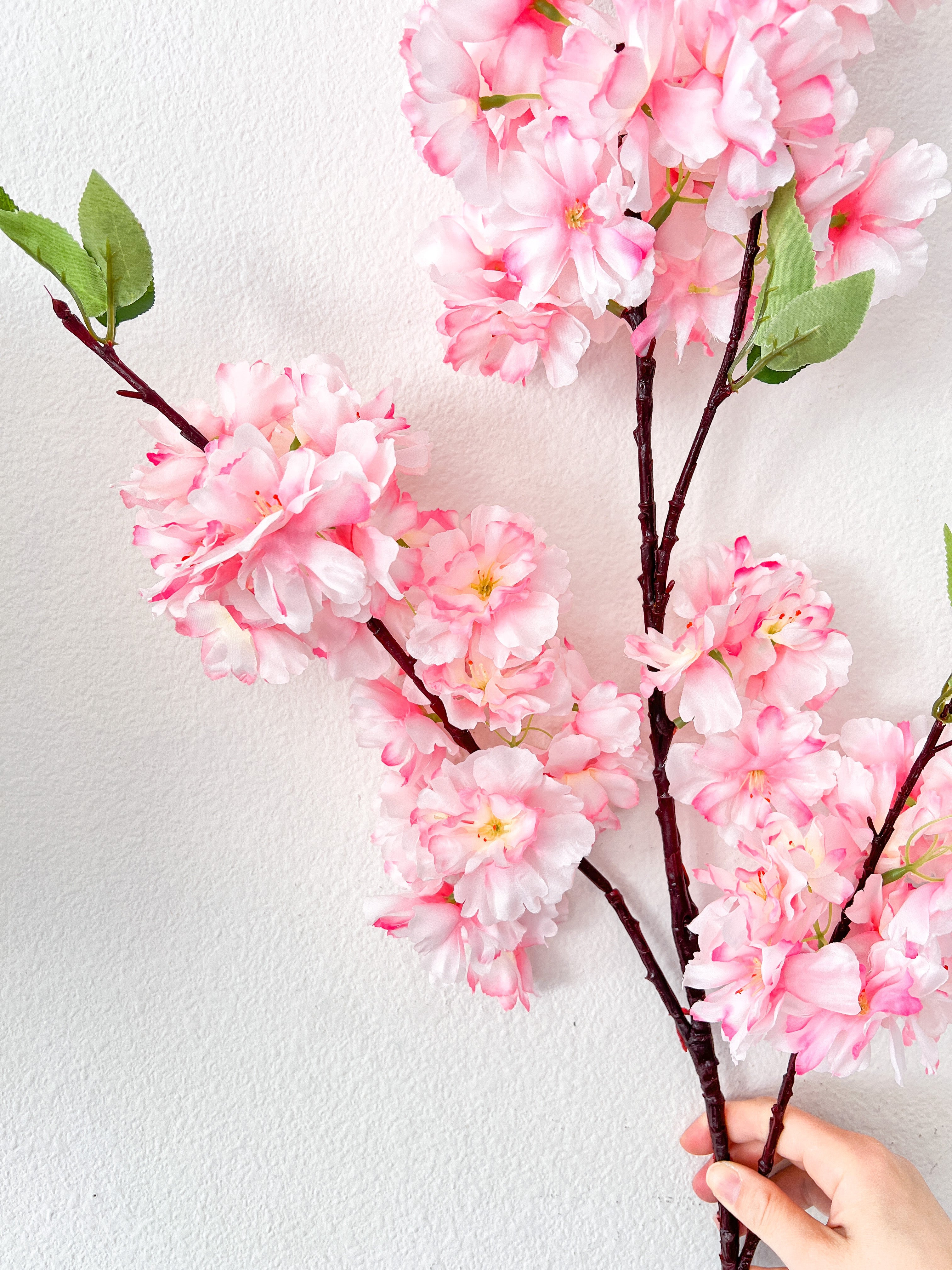 Extra Long Silk Pink Cherry Blossom - HTS HOME DECOR