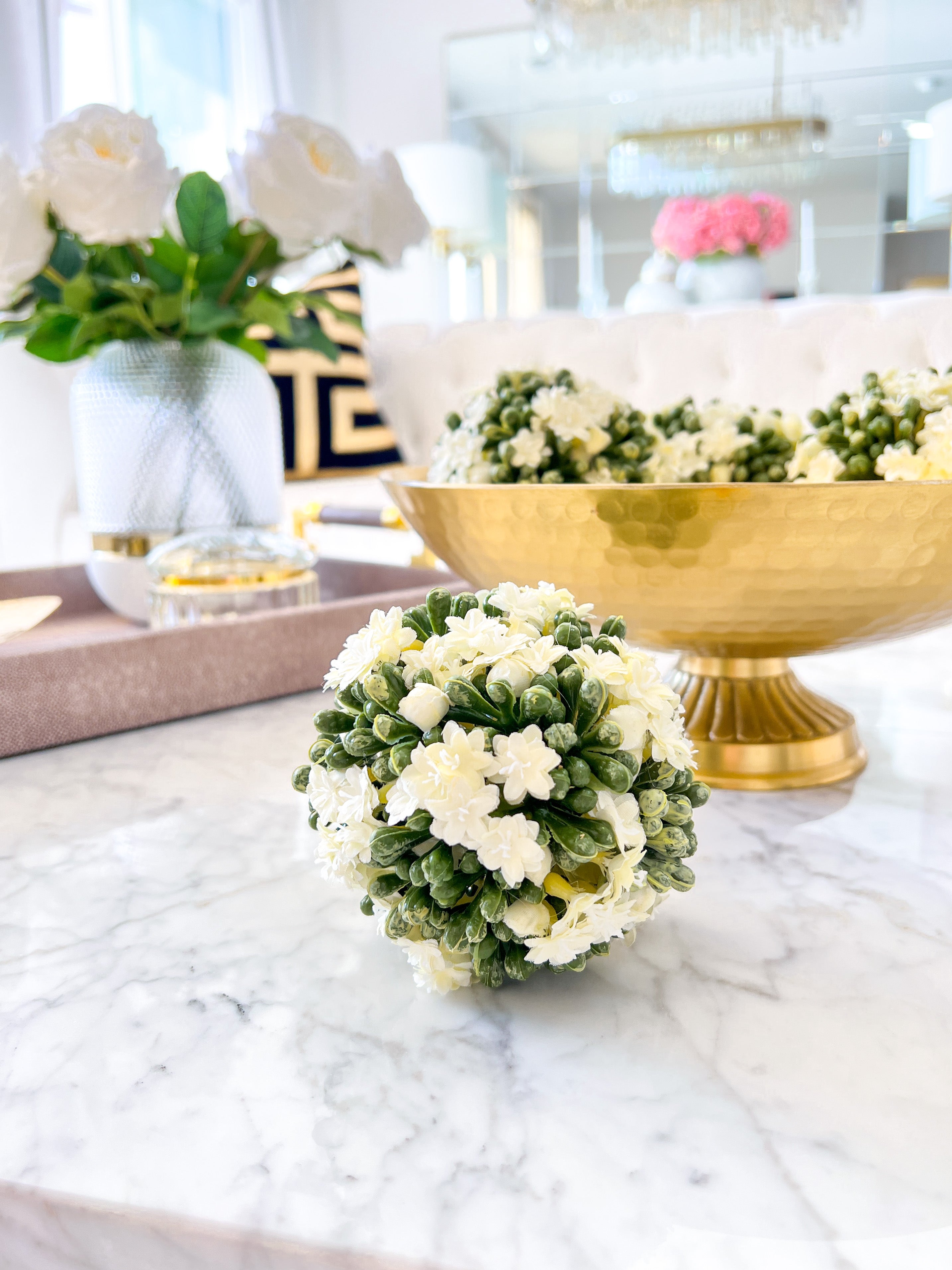 Faux Floral Vase Filler/ Flower Orb - HTS HOME DECOR