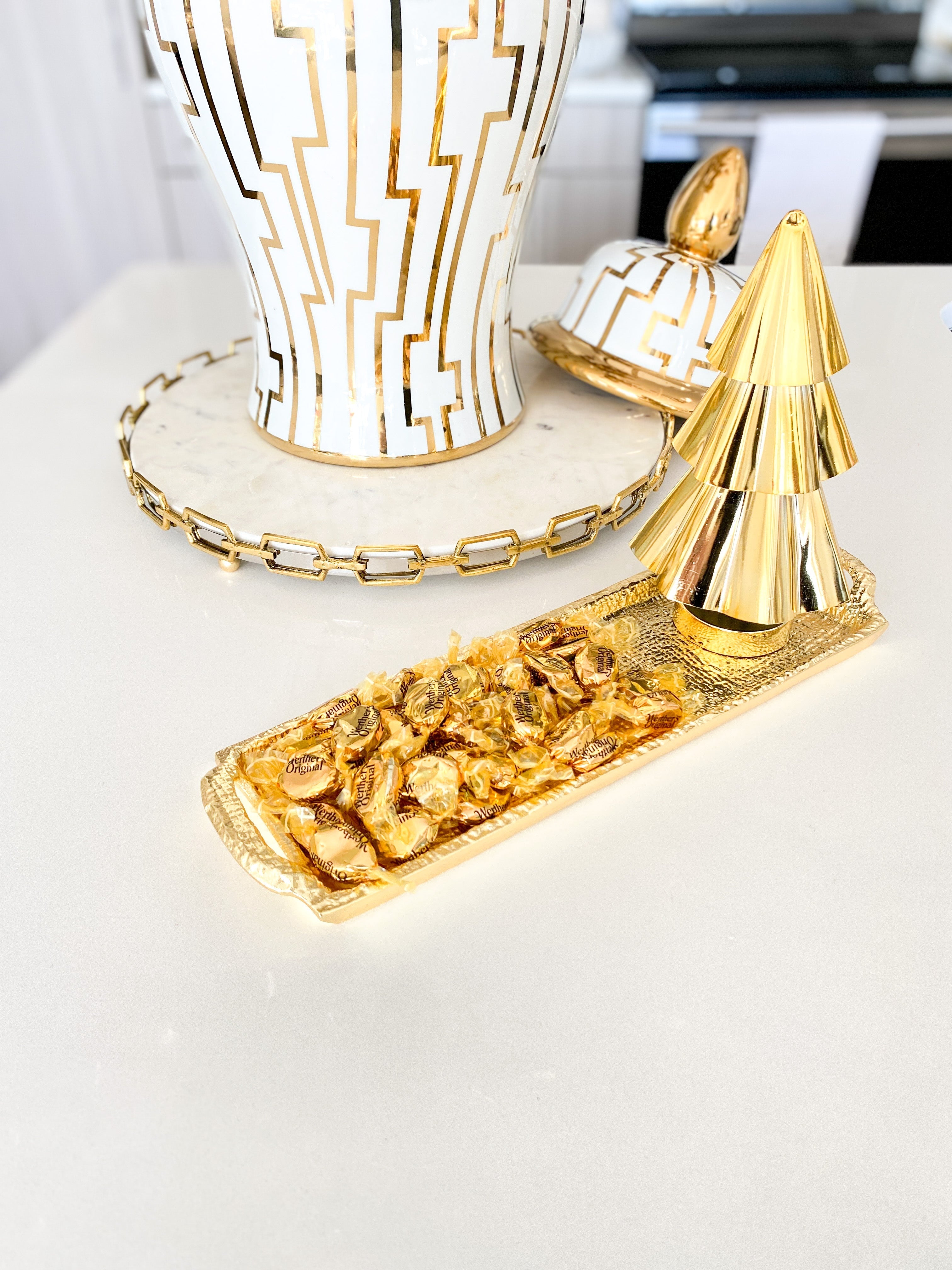 Gold Gilded Tray - HTS HOME DECOR