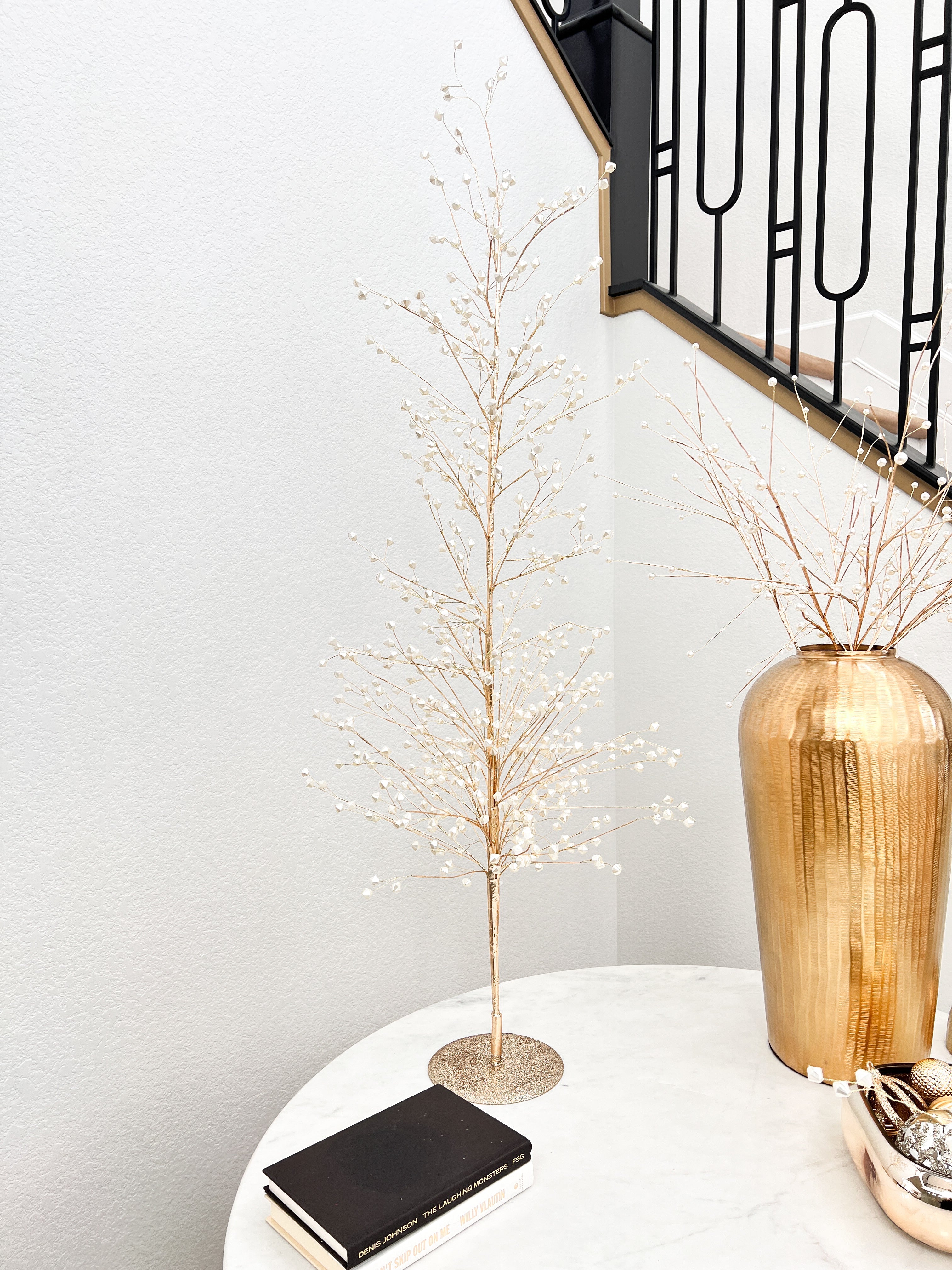 Gold Glittered Pearl Tree (4 Sizes) - HTS HOME DECOR