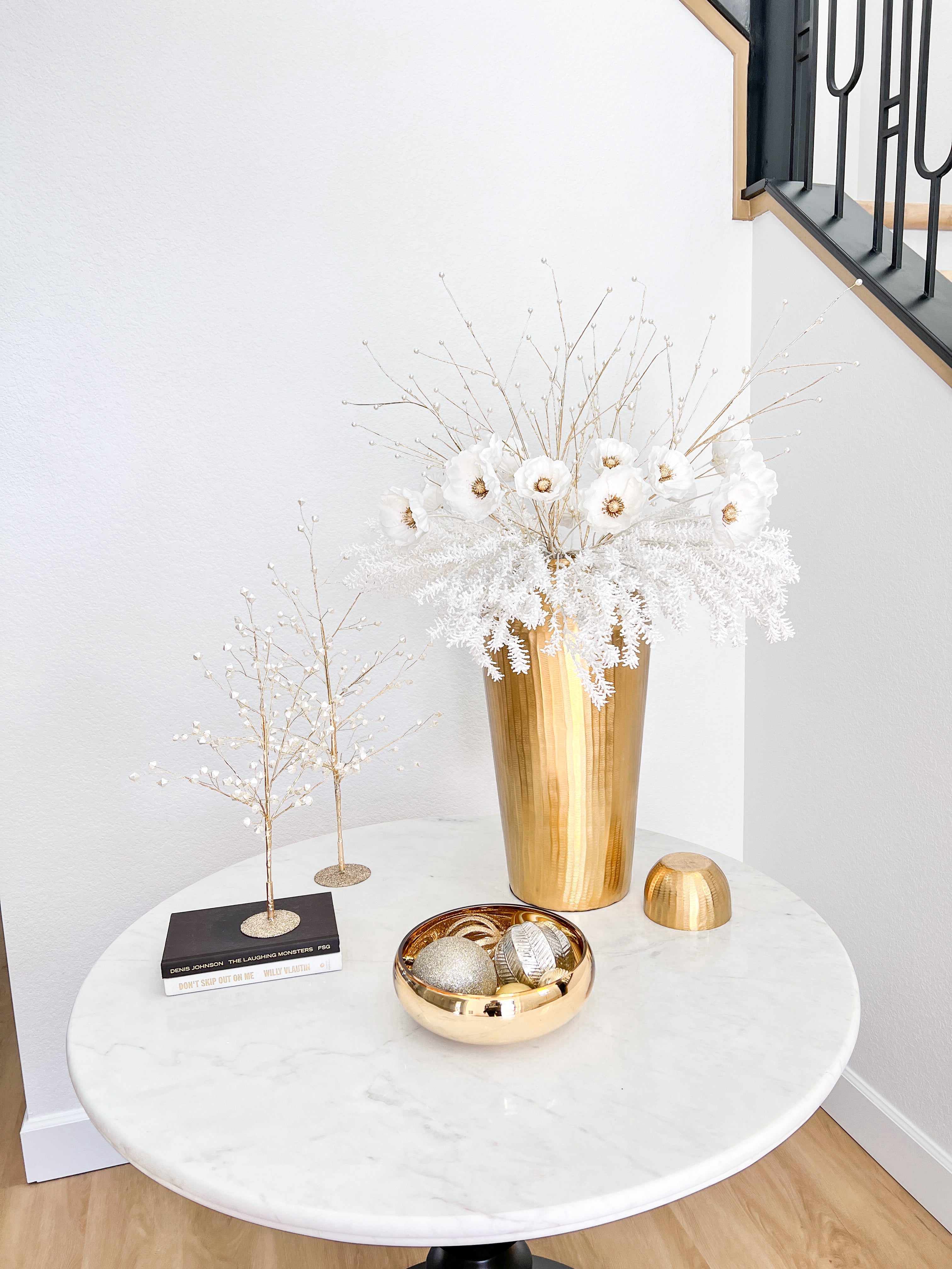 Gold Hammered Decorative Vase Jar - HTS HOME DECOR