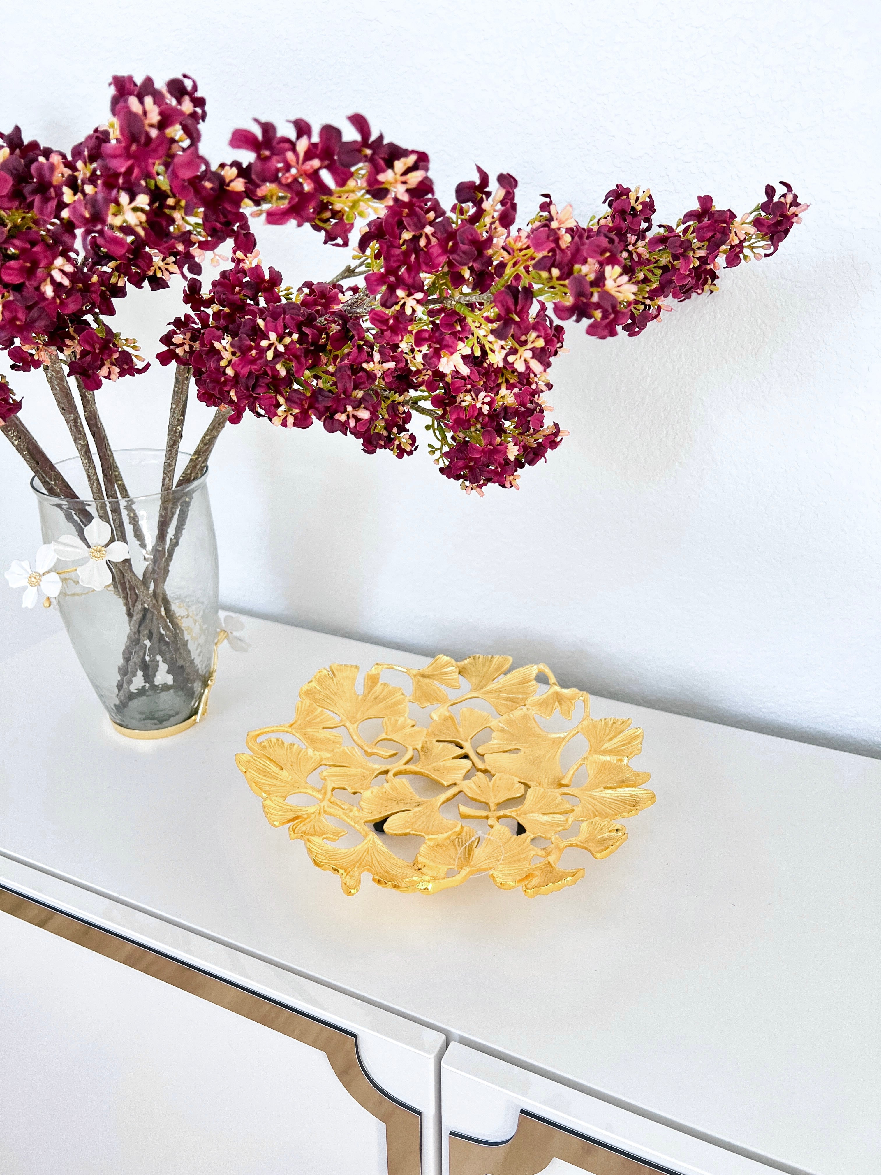 Gold Leaf Decorative Bowl - HTS HOME DECOR