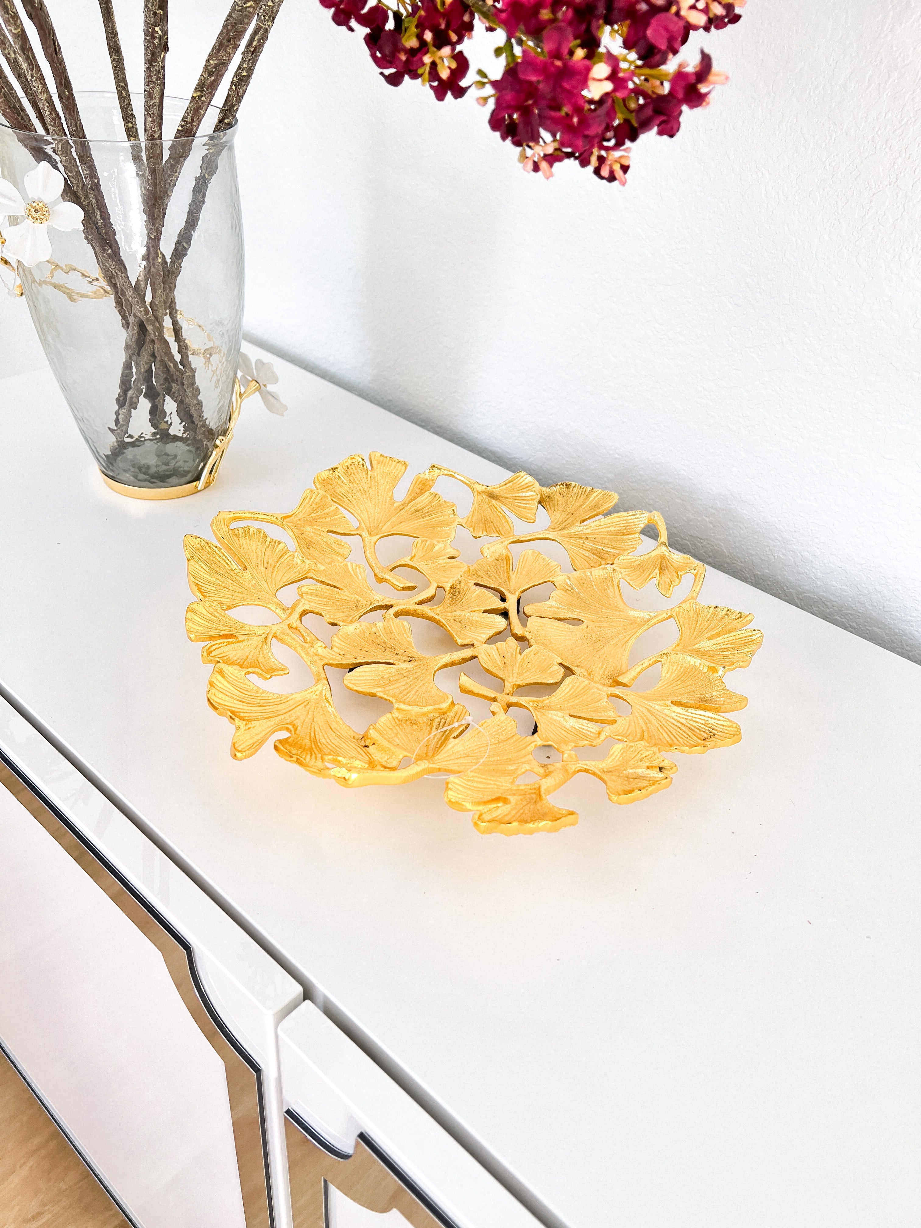 Gold Leaf Decorative Bowl - HTS HOME DECOR