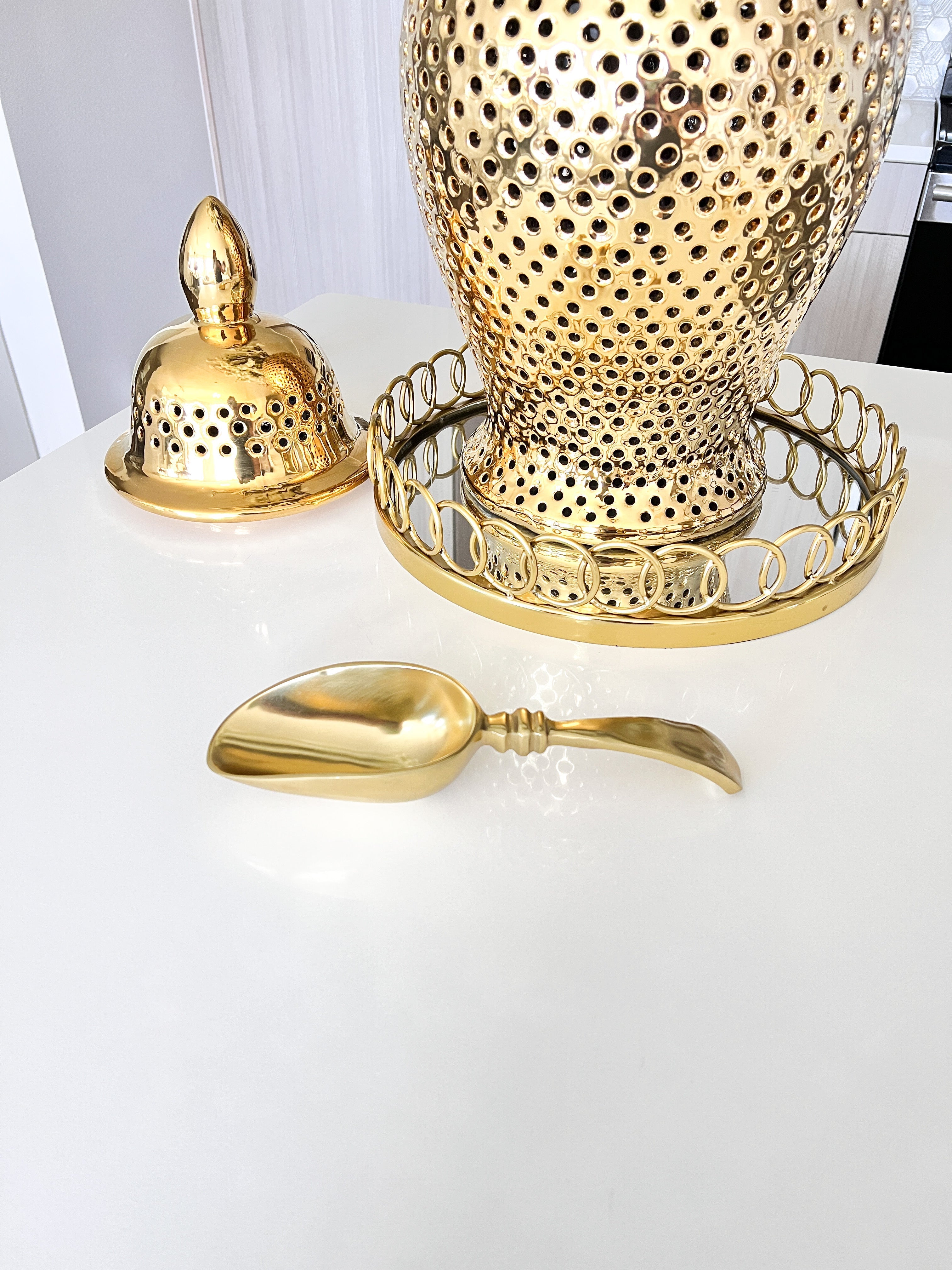 Large Gold Ice Scoop - HTS HOME DECOR