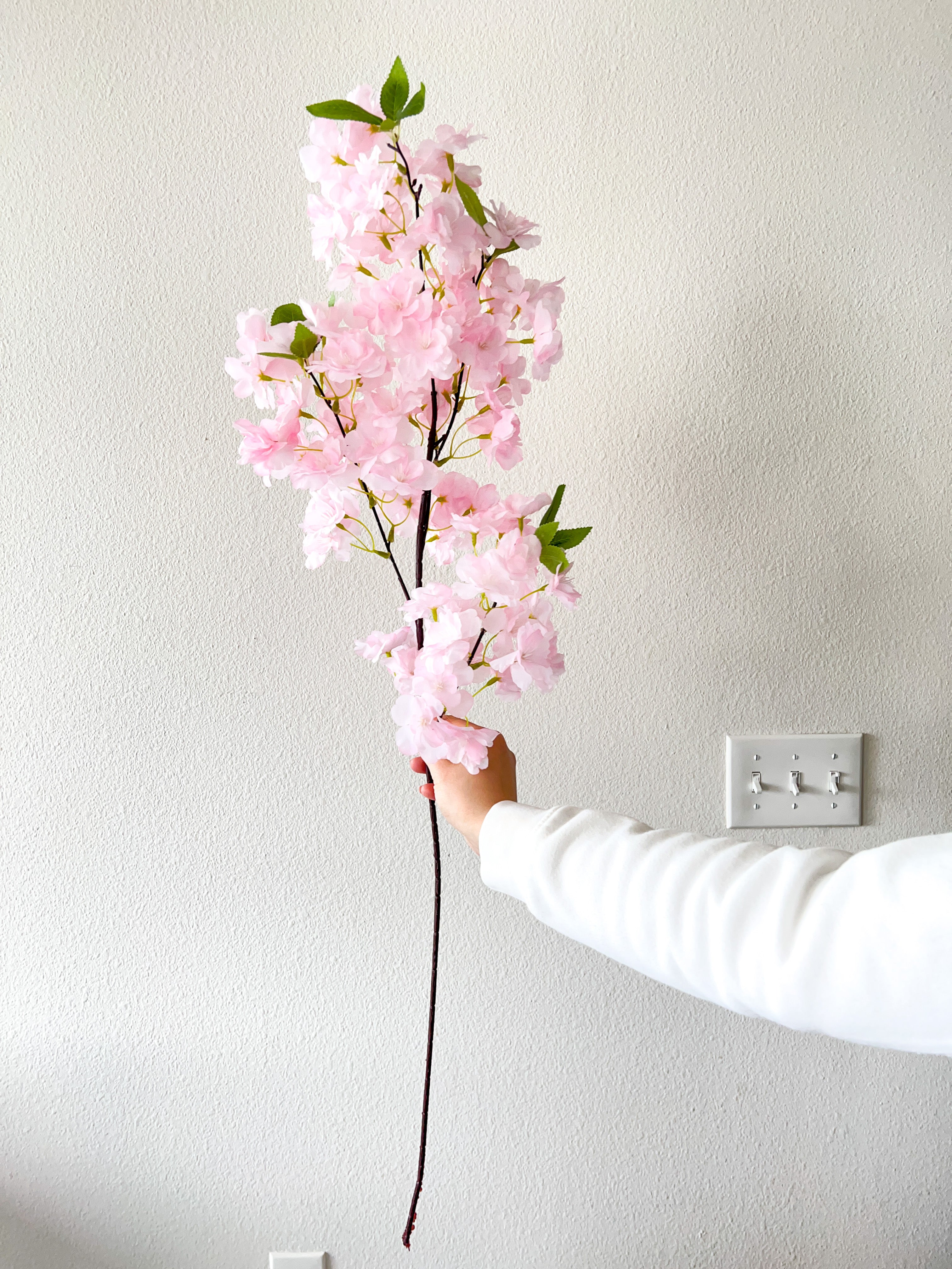 Light Pink cherry Blossom ( Pack of 2 stems) - HTS HOME DECOR