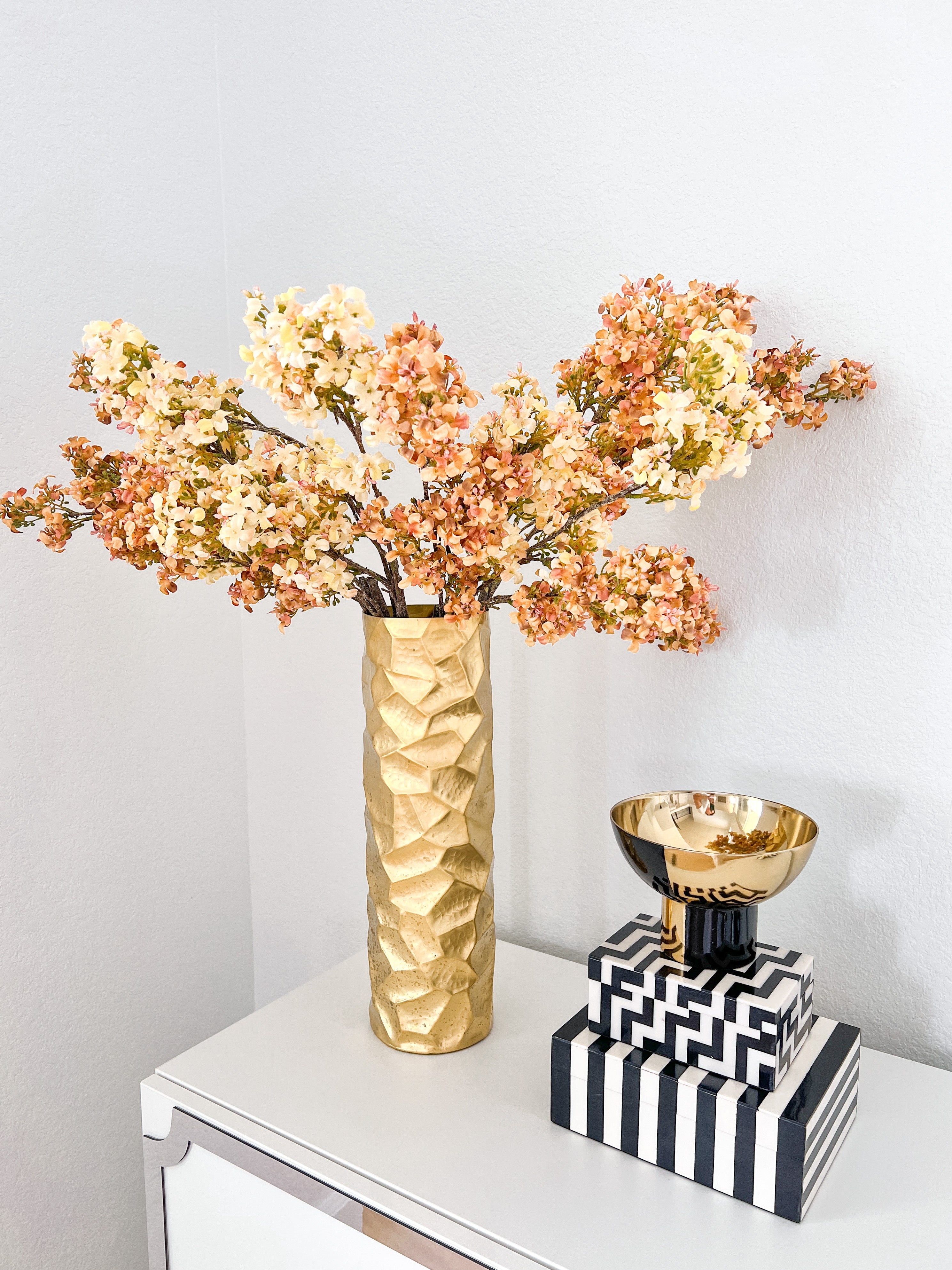 Pale Orange Fall Stems (Pack of 3 Stems) - HTS HOME DECOR