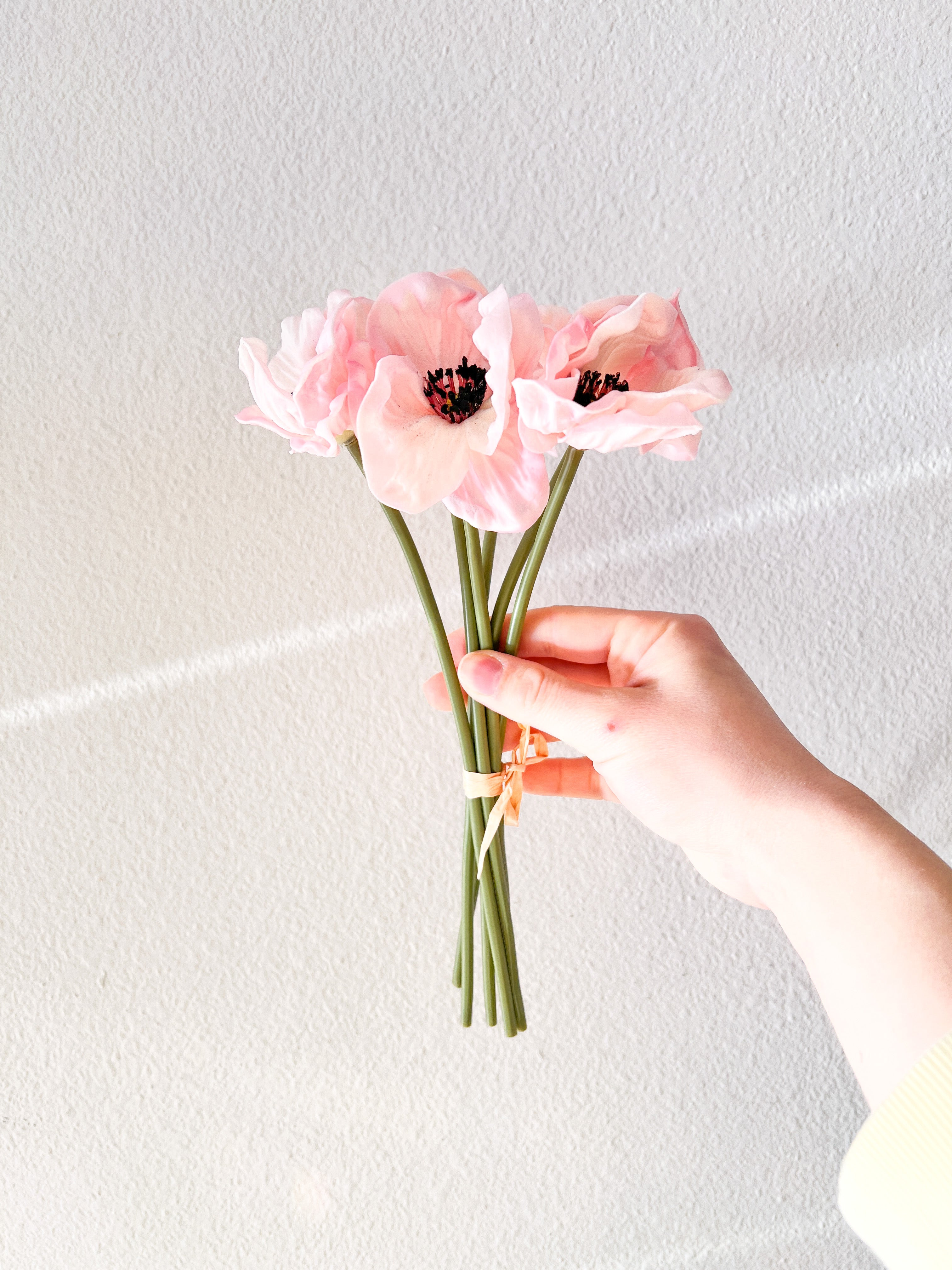 Real Touch Mini Poppy Flower - HTS HOME DECOR