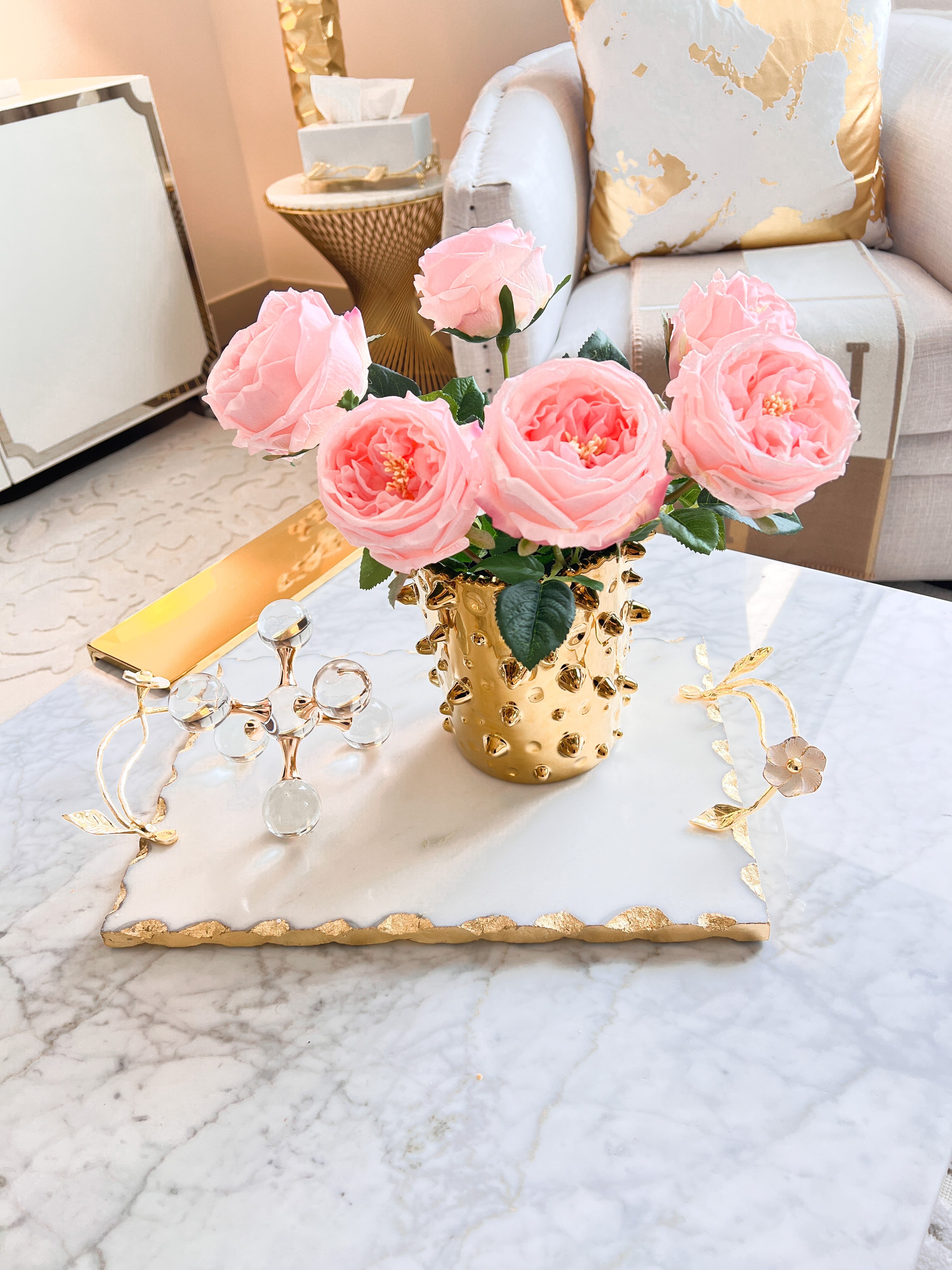 HLT ROSE MARBLE MIRROR TRAY 即購入OK⭕️（White Marble Tray with 